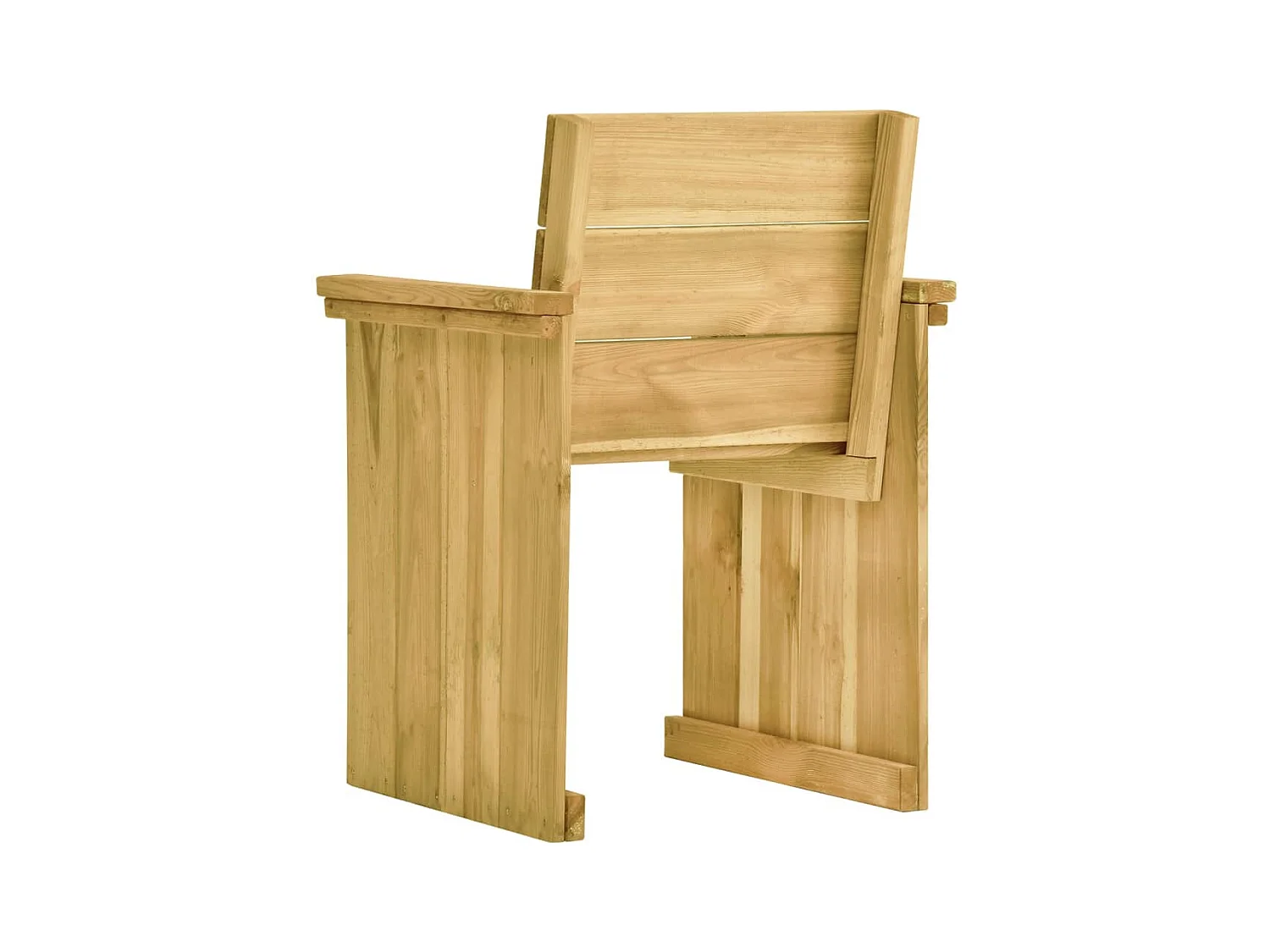 Mobilier à dîner de jardin 7 pcs avec coussins Pin imprégné 7
