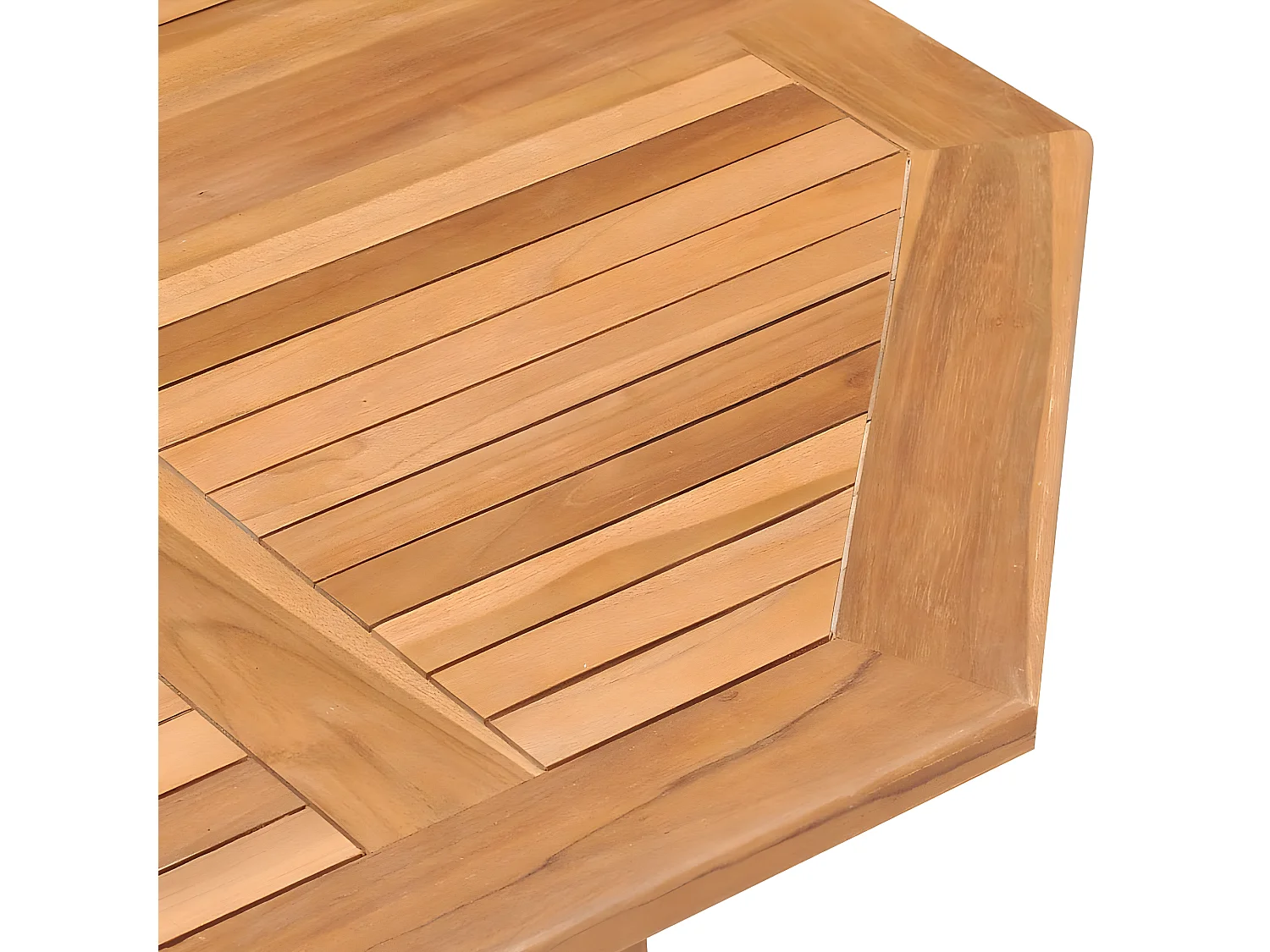 Mobilier à dîner d'extérieur pliable 5 pcs Bois solide de teck 2