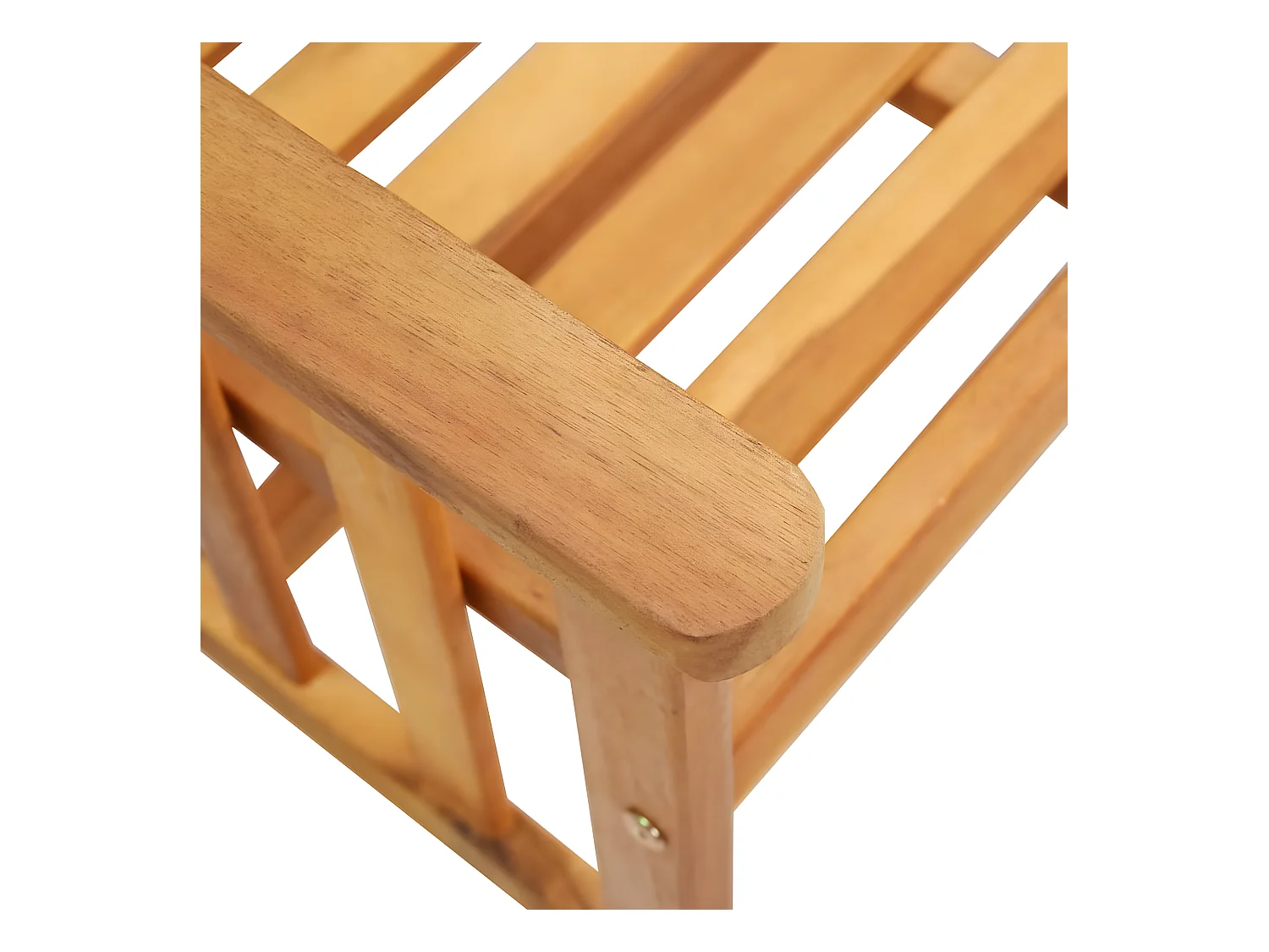 Chaises de jardin avec table à thé et coussins Acacia solide 2