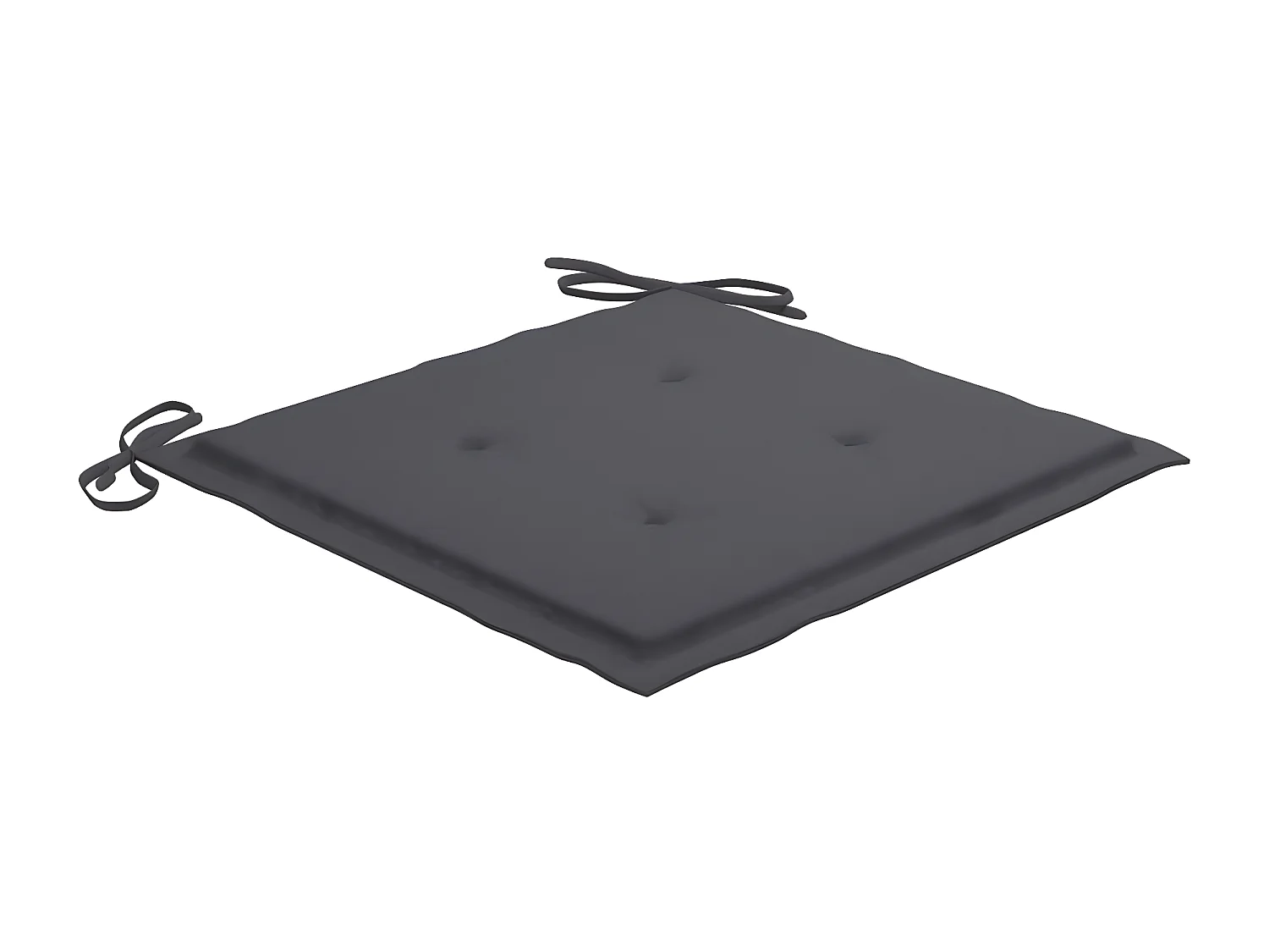 Chaises de jardin avec table à thé et coussins Acacia solide 2