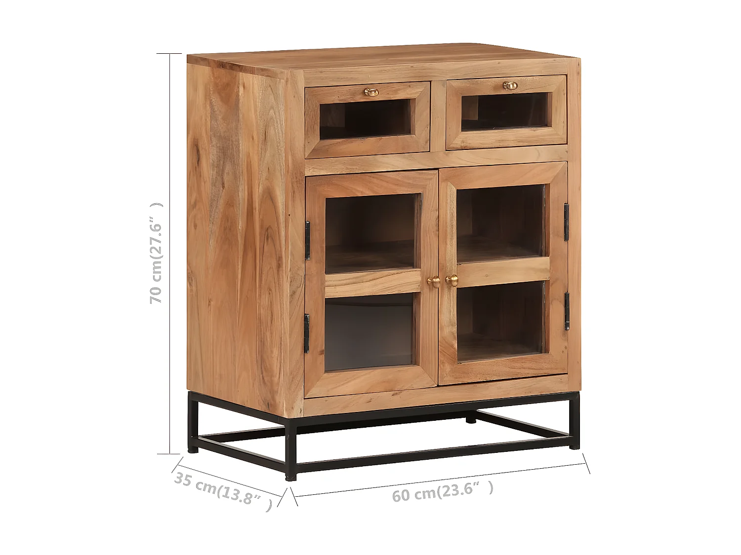 Buffet 60x35x70 Bois d'acacia massif 2