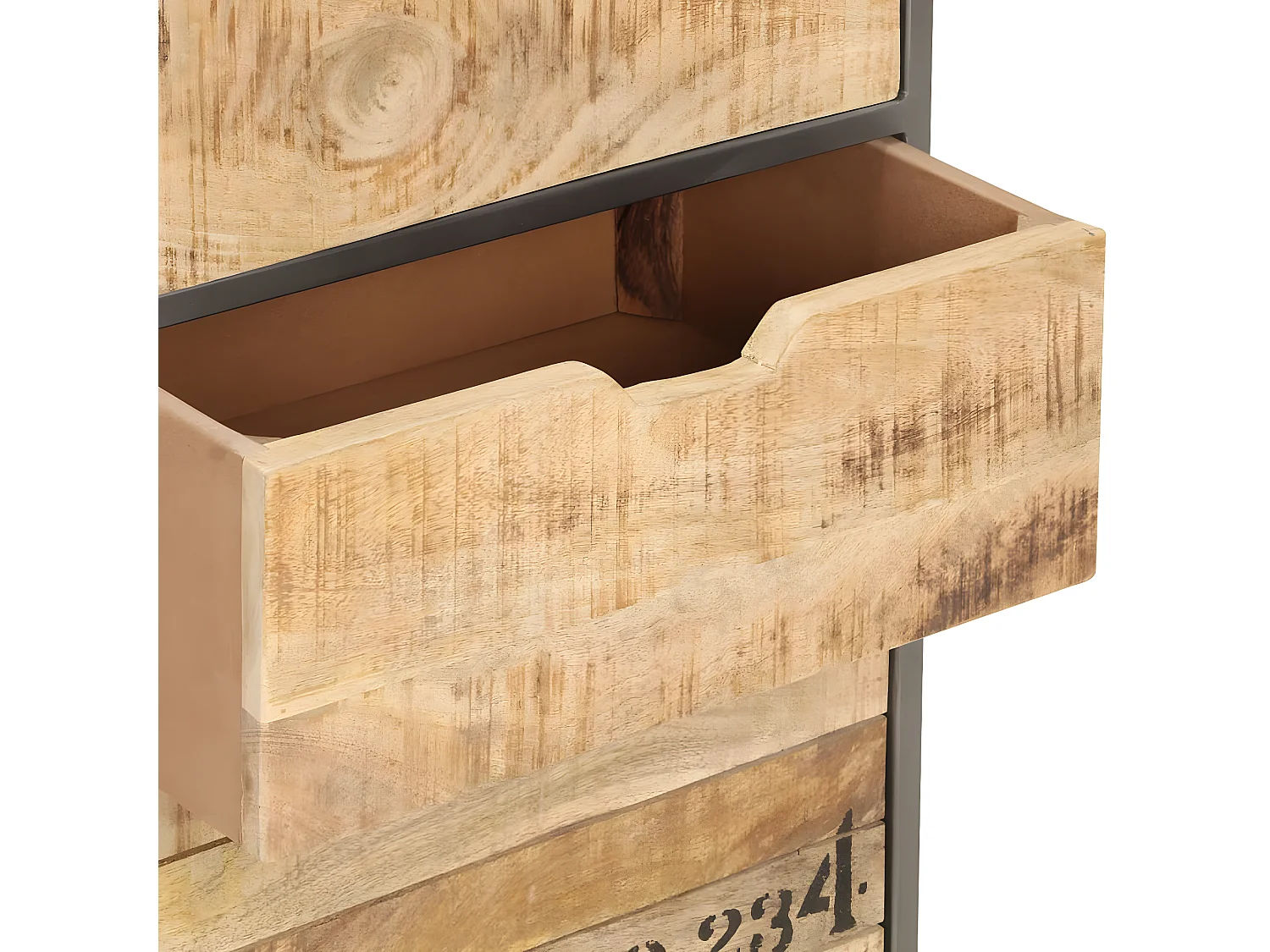 Armoire à tiroirs 45x30x105 Bois de manguier massif