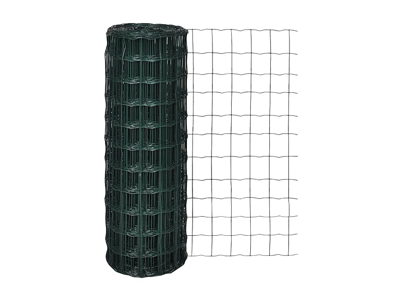 Clôture euro Acier 10 x 0,8 m Vert 3