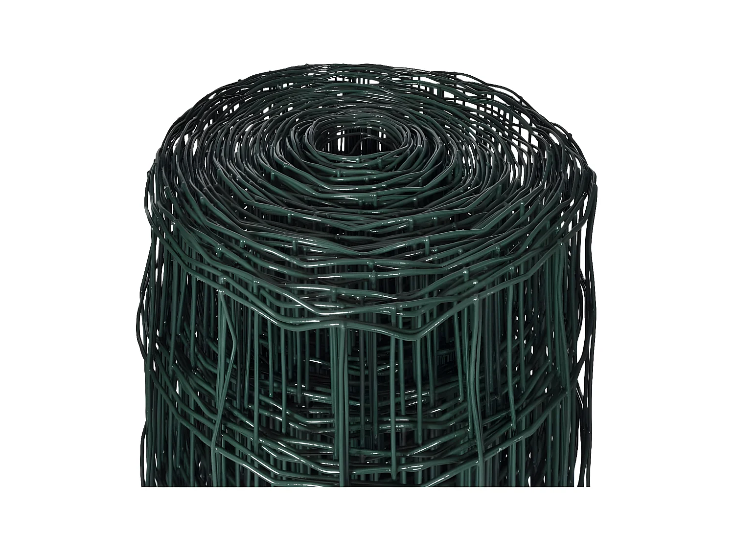 Set de euro valla acero verde 25x0,8 m