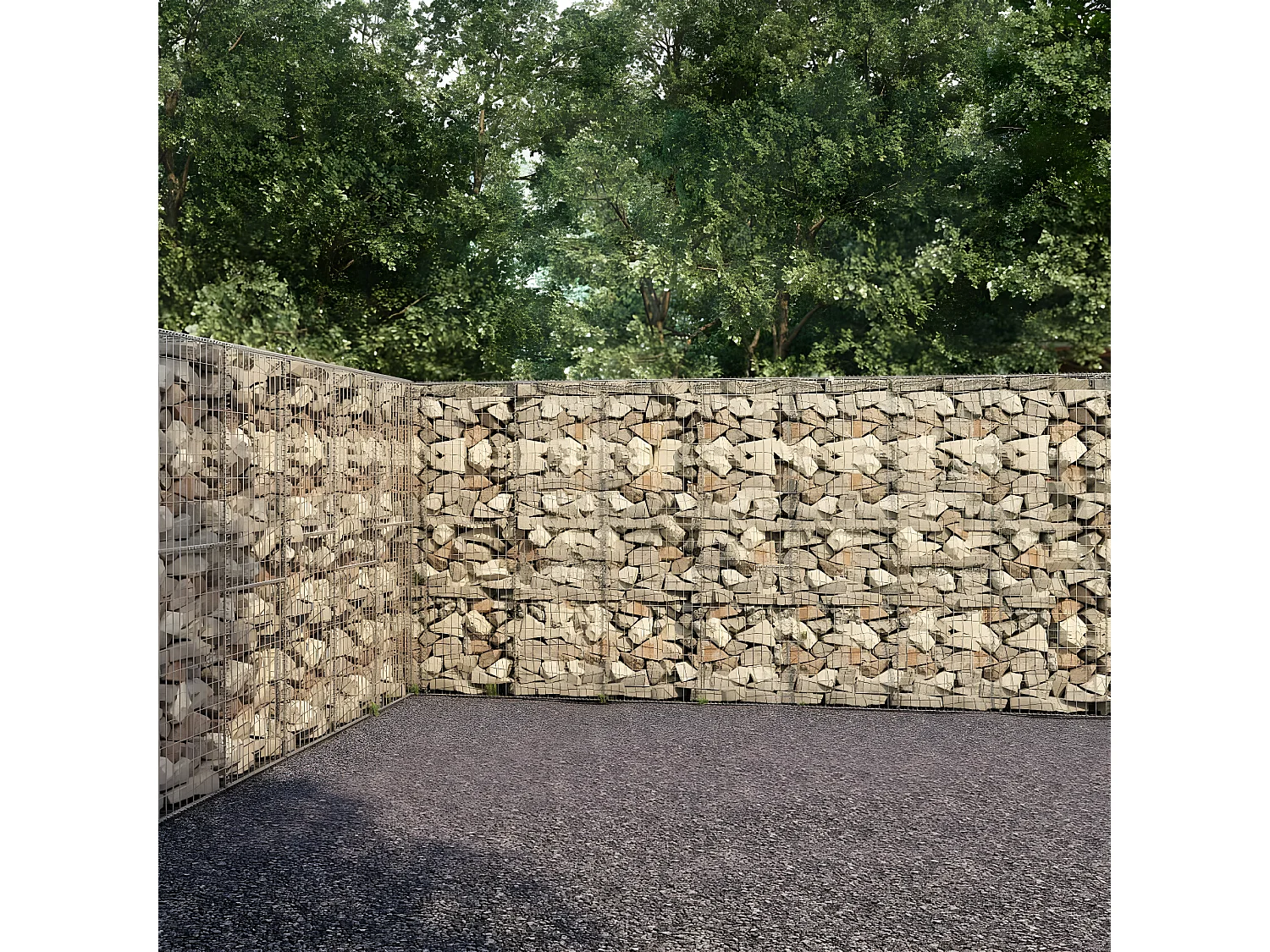 Mur à gabion avec couvercles Acier galvanisé 600 x 30x200