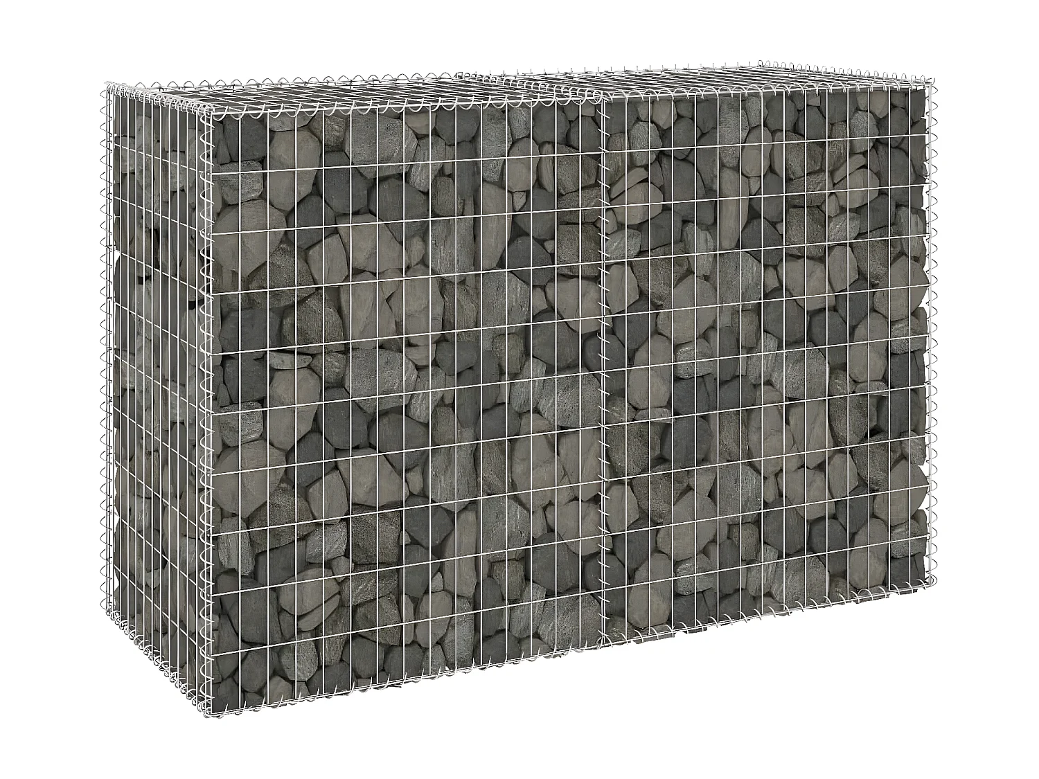 Mur en gabion avec couvercles Acier galvanisé 150x60x100