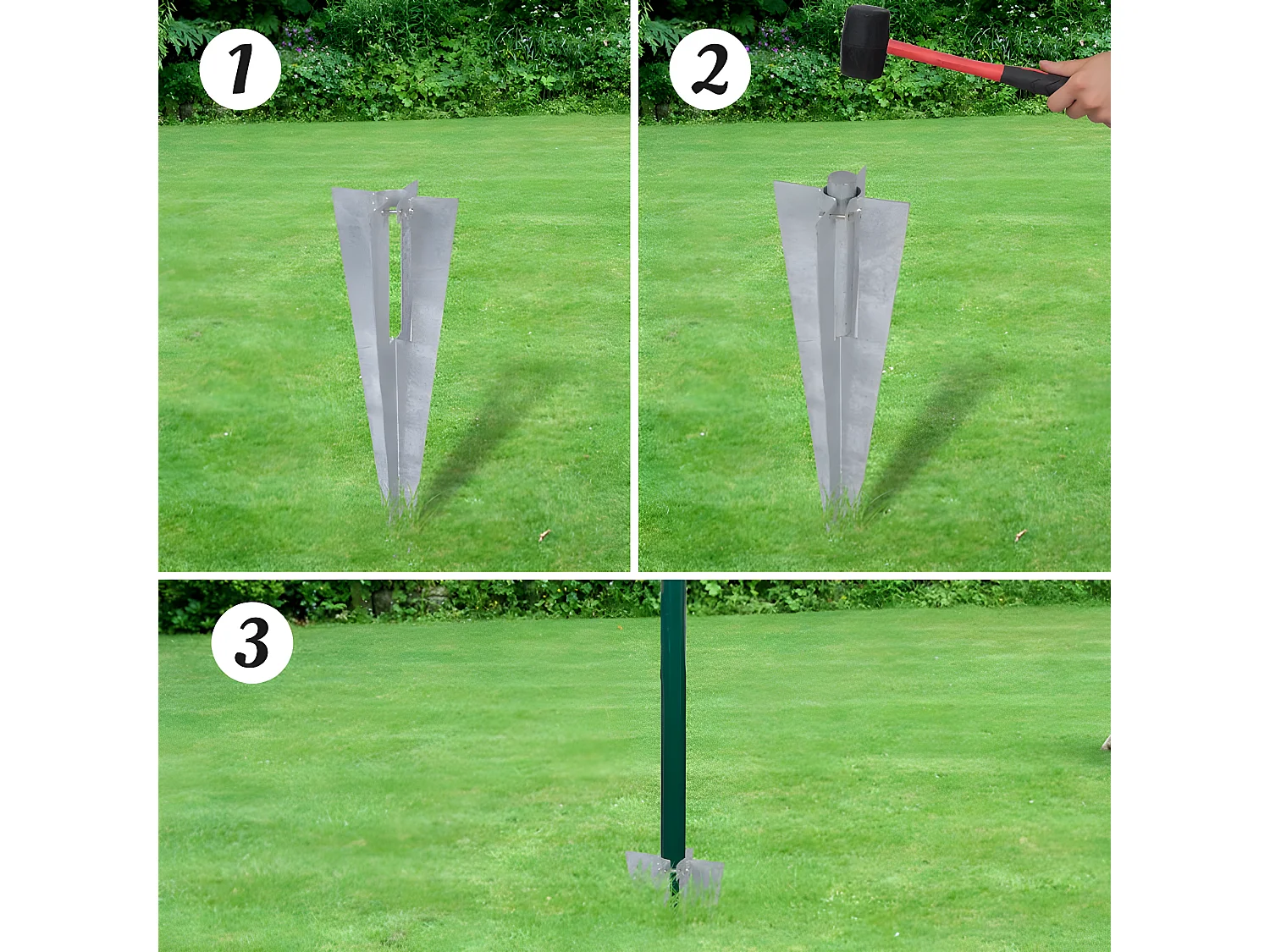 Clôture euro Acier 25 x 1,5 m Vert 2