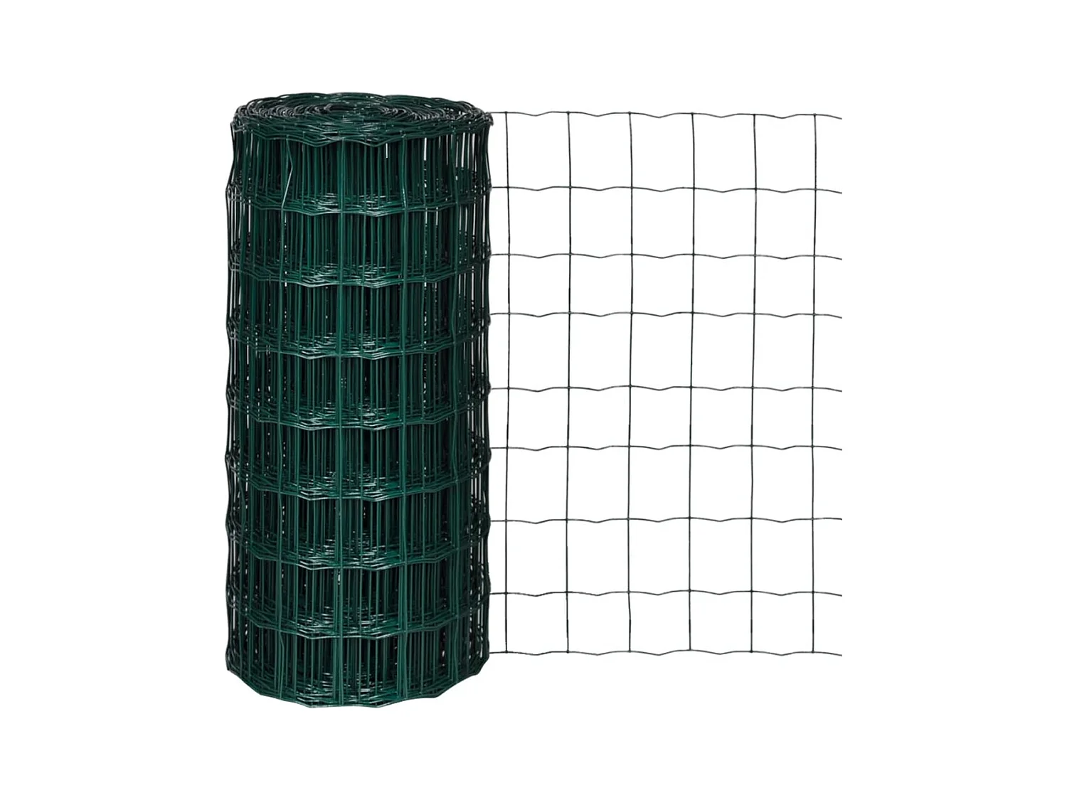 Clôture euro Acier 10 x 0,8 m Vert
