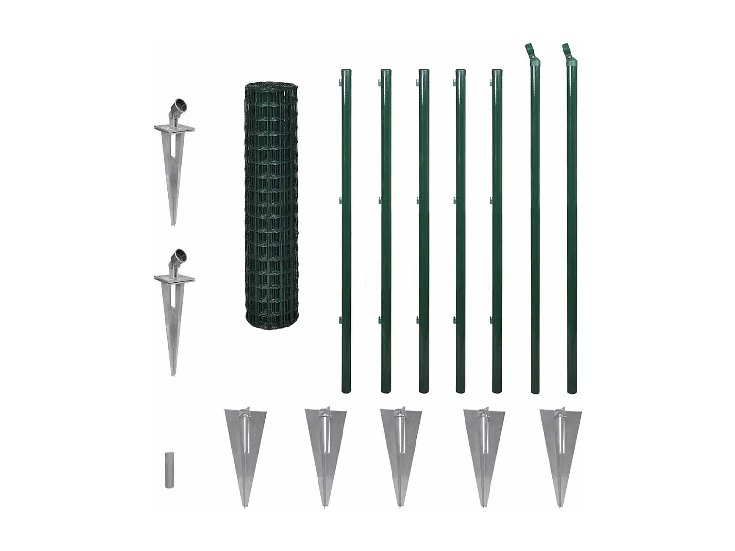 Clôture euro Acier 10 x 1,2 m Vert 4