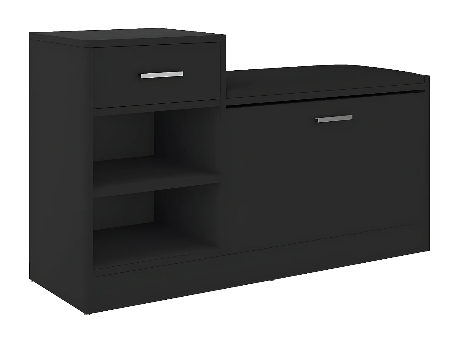 Banc à chaussures Noir 94,5x31x57