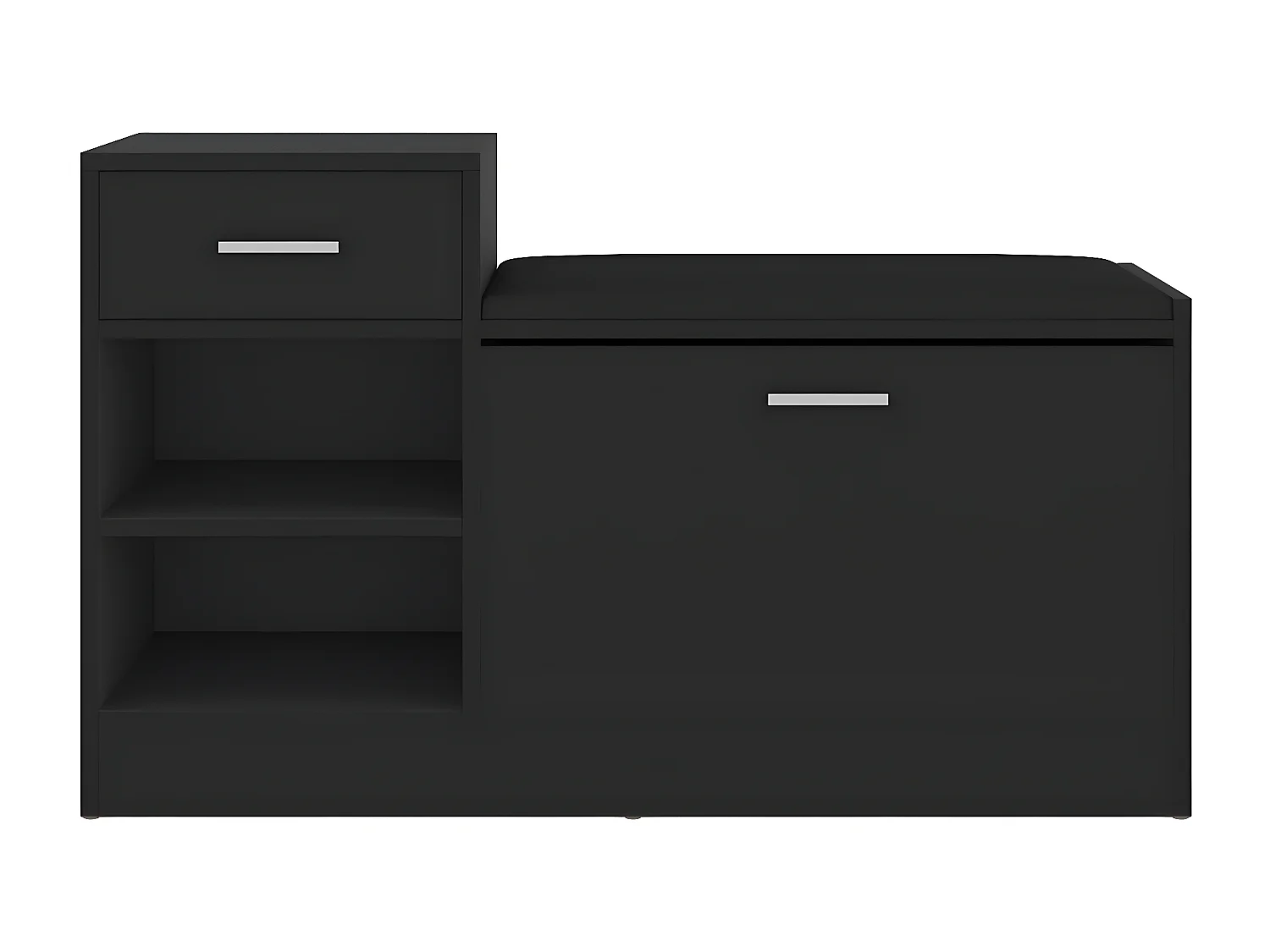 Banc à chaussures Noir 94,5x31x57