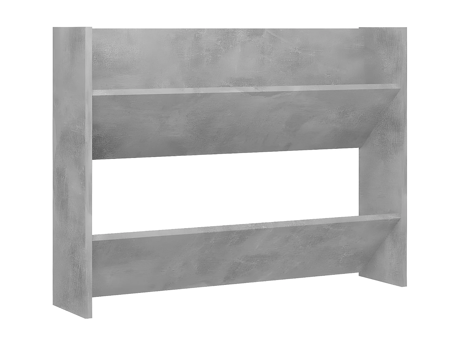 Armoire à chaussures murale Gris béton 80x18x60