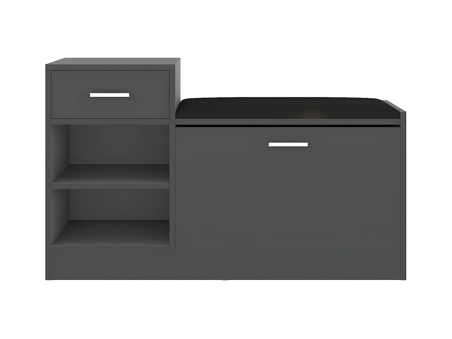 Banc à chaussures Gris 94,5x31x57