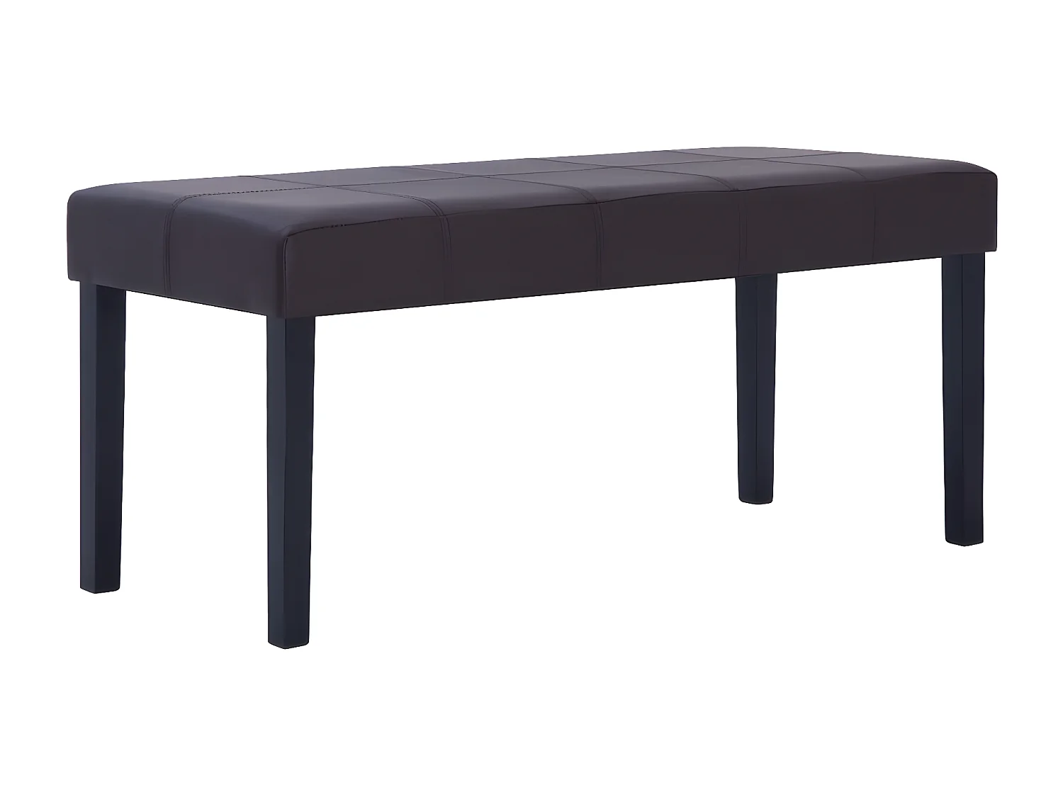 Banc 106cm Marron Similicuir Rozy