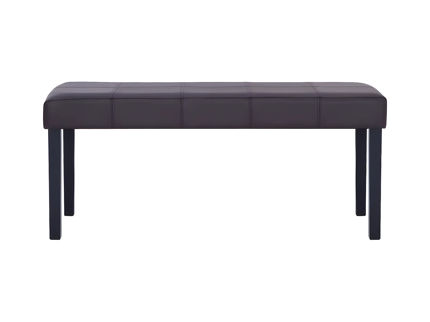 Banc 106cm Marron Similicuir Rozy