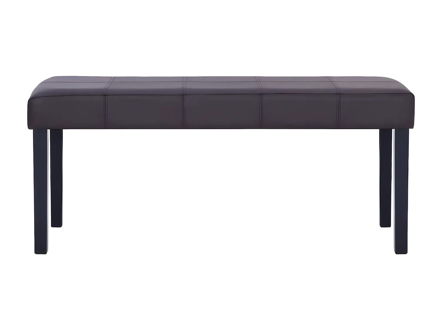 Banc 106cm Marron Similicuir Rozy