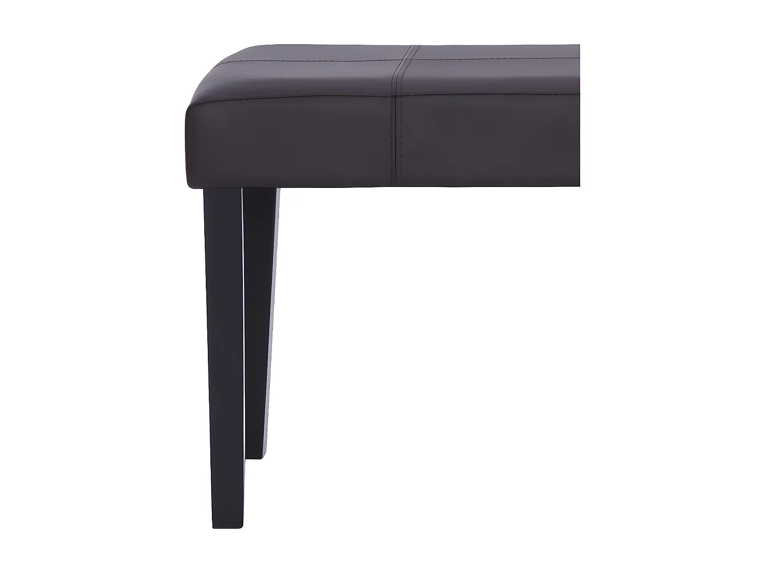 Banc 106cm Marron Similicuir Rozy