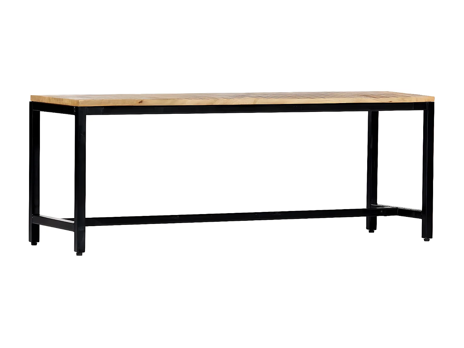 Banc à dîner 120cm Bois de manguier massif brut