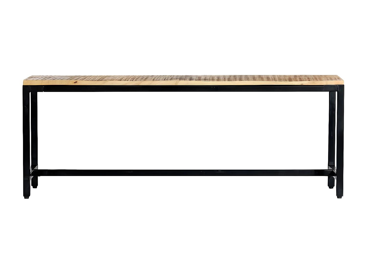 Banc à dîner 120cm Bois de manguier massif brut