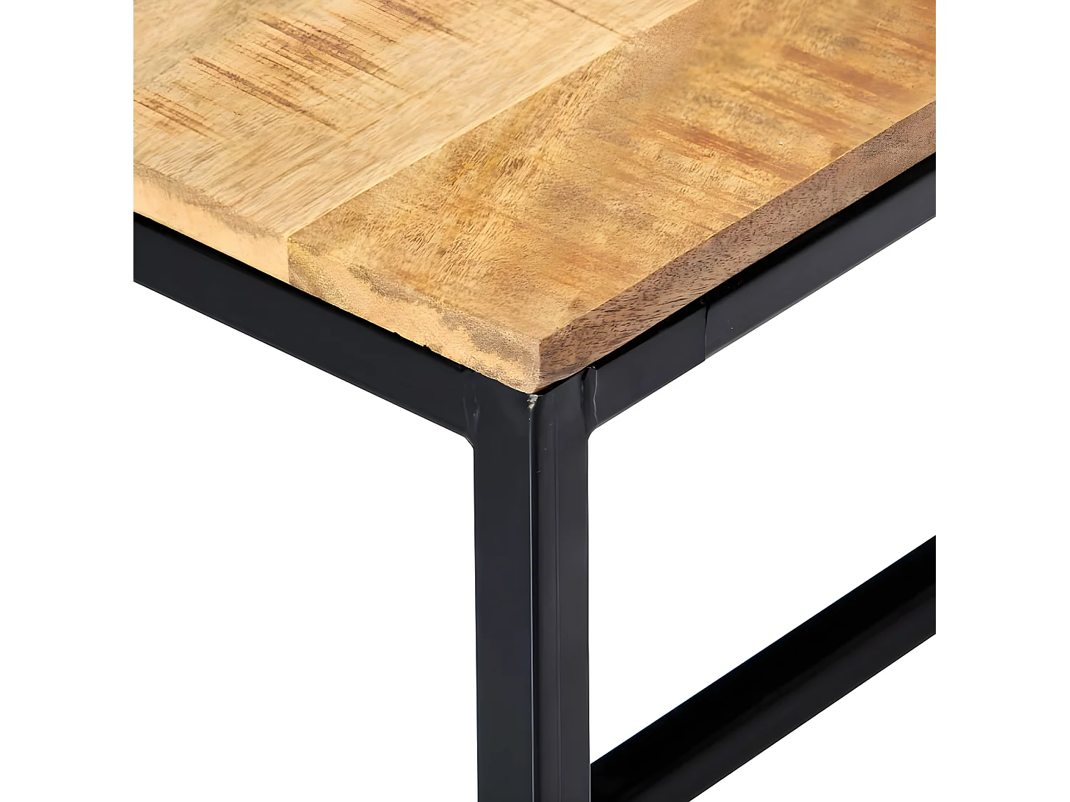 Banc à dîner 120cm Bois de manguier massif brut
