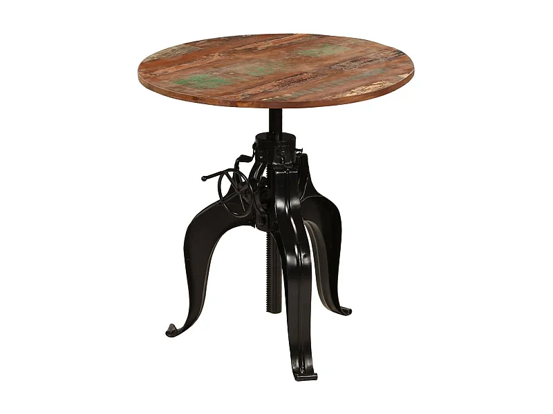 Table de bar Bois de récupération massif 75 x (76-110) cm