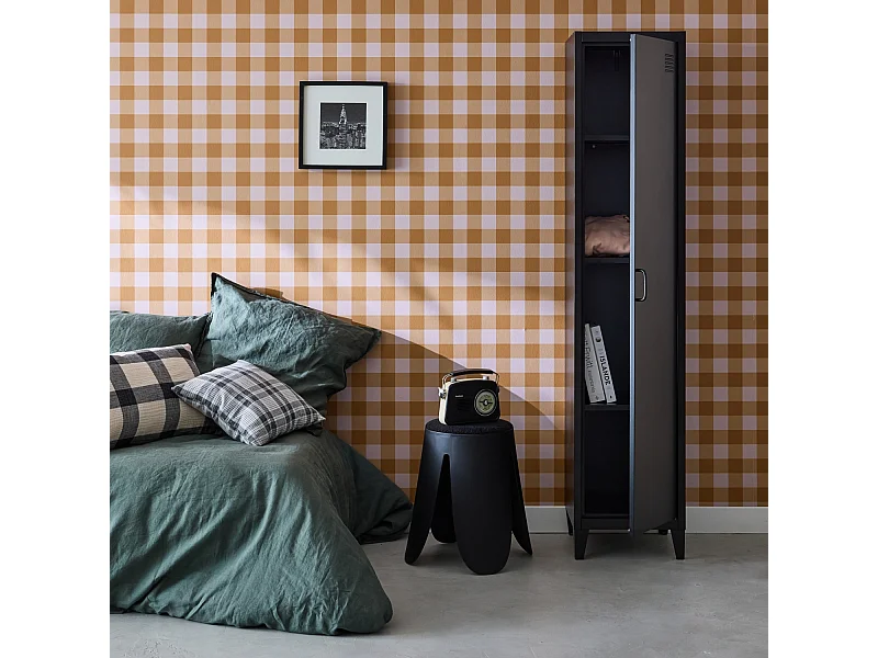 Armadio camera industriale con 4 vani, nero