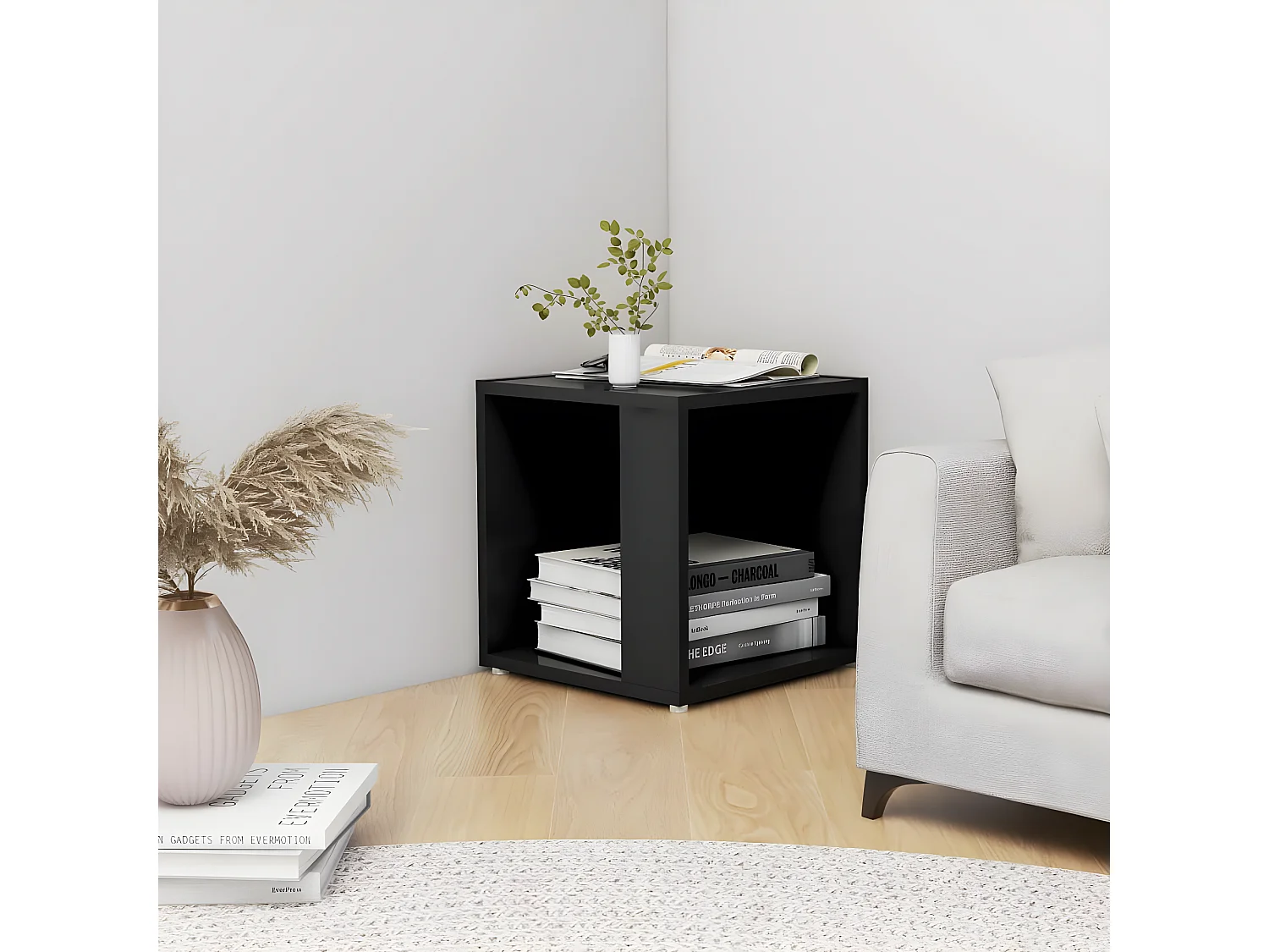 Table d'appoint Noir 33x33x34,5