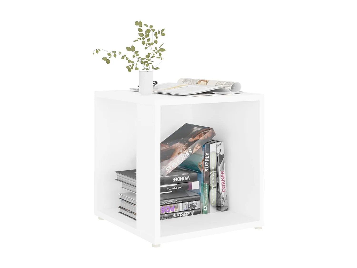 Table d'appoint Blanc 33x33x34,5