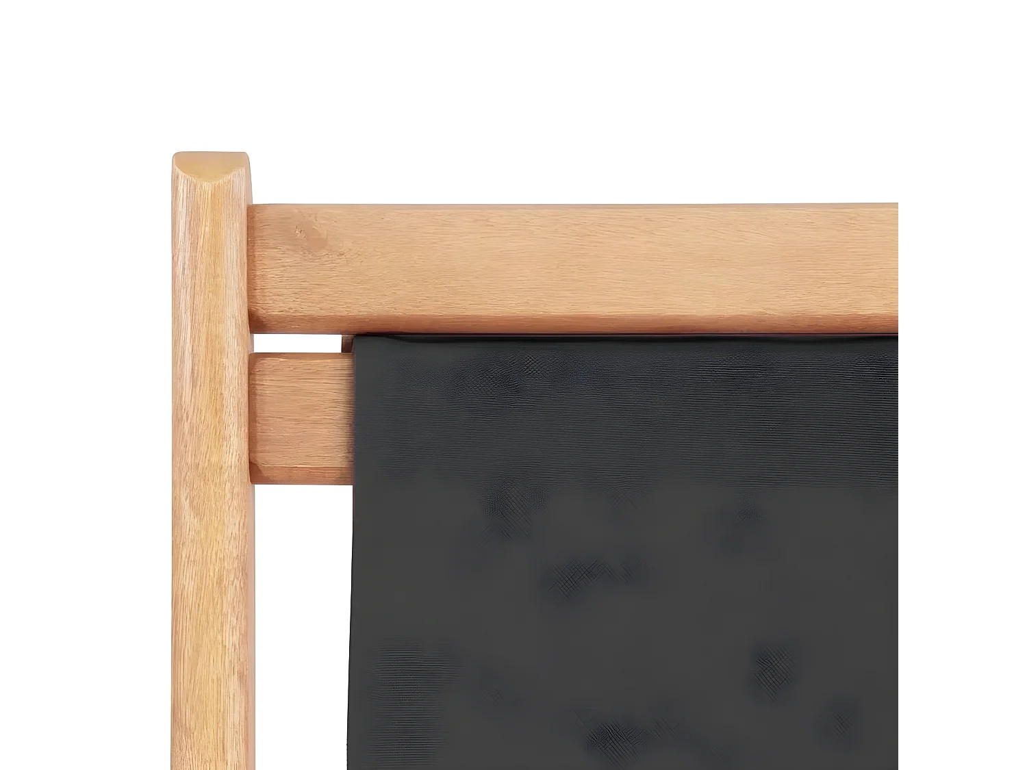 Chaise de jardin tissu gris et eucalyptus massif Feego