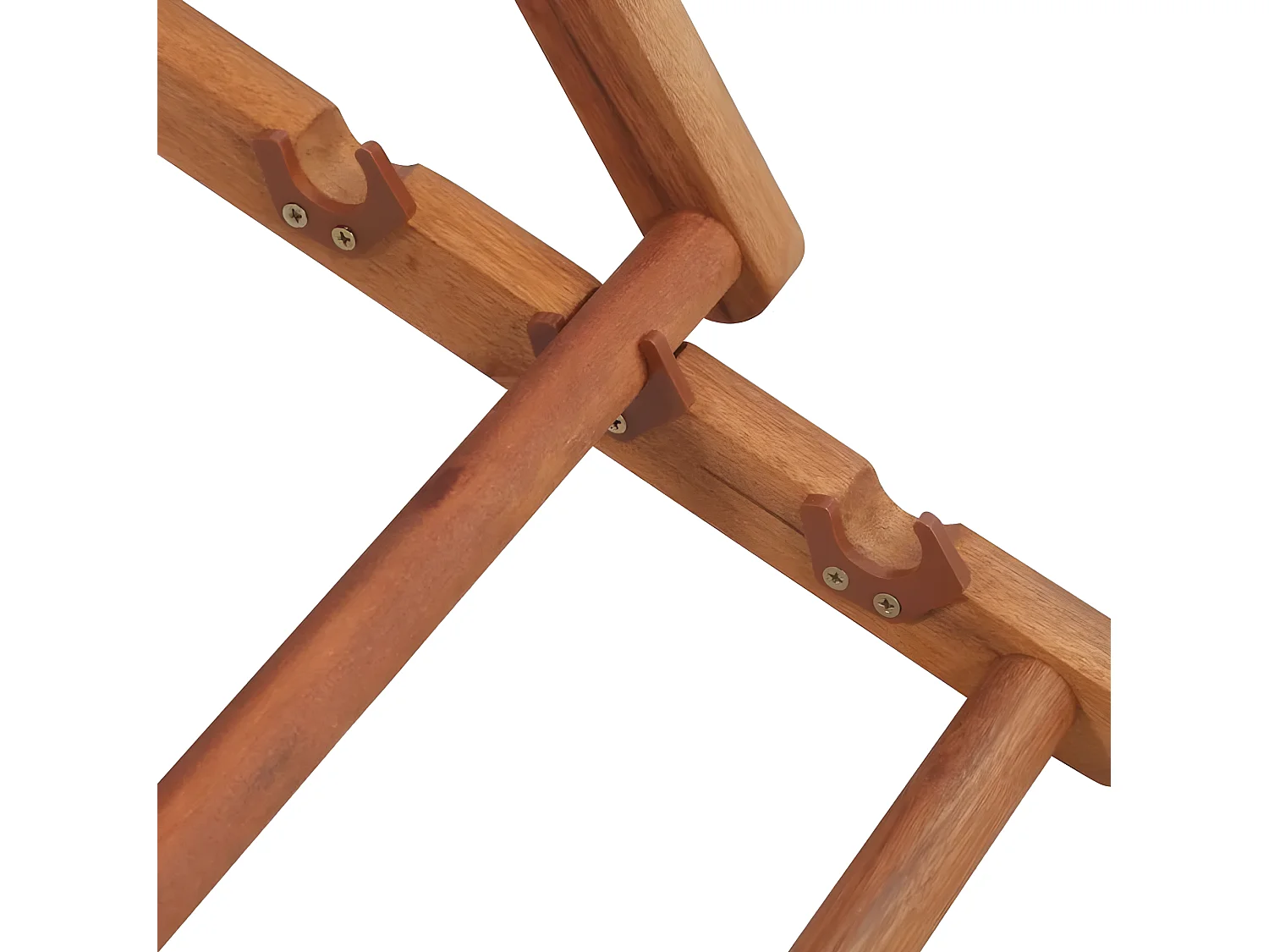 Chaise de jardin tissu muticolore et eucalyptus massif Feego