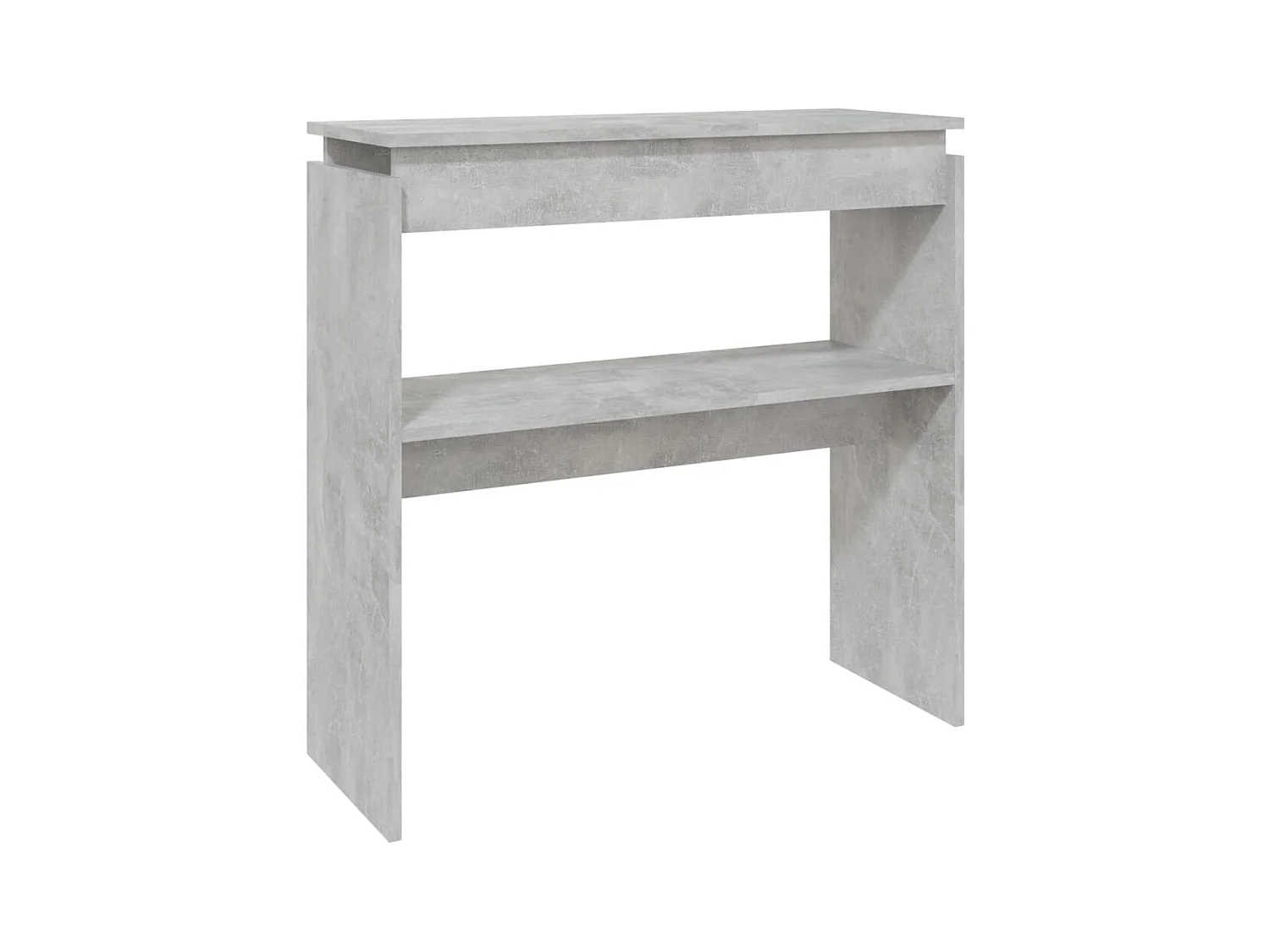 Table console Gris béton 80x30x80