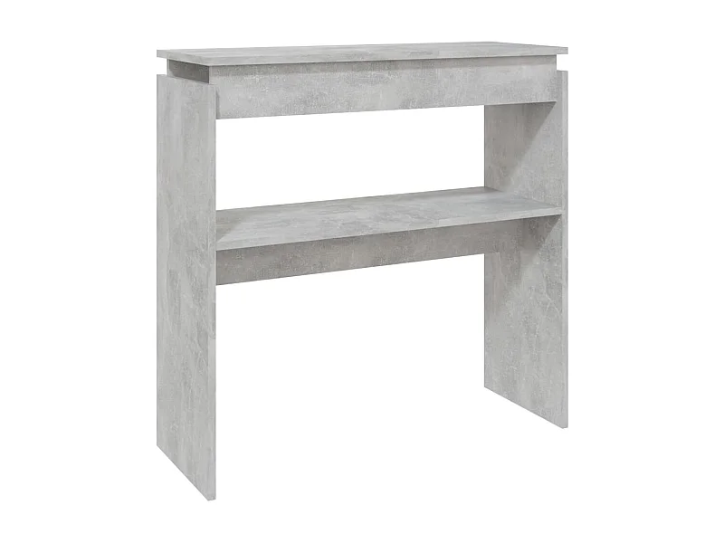 Table console Gris béton 80x30x80