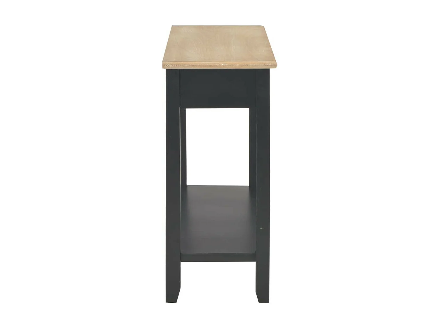 Table console Noir 110x35x80 Bois