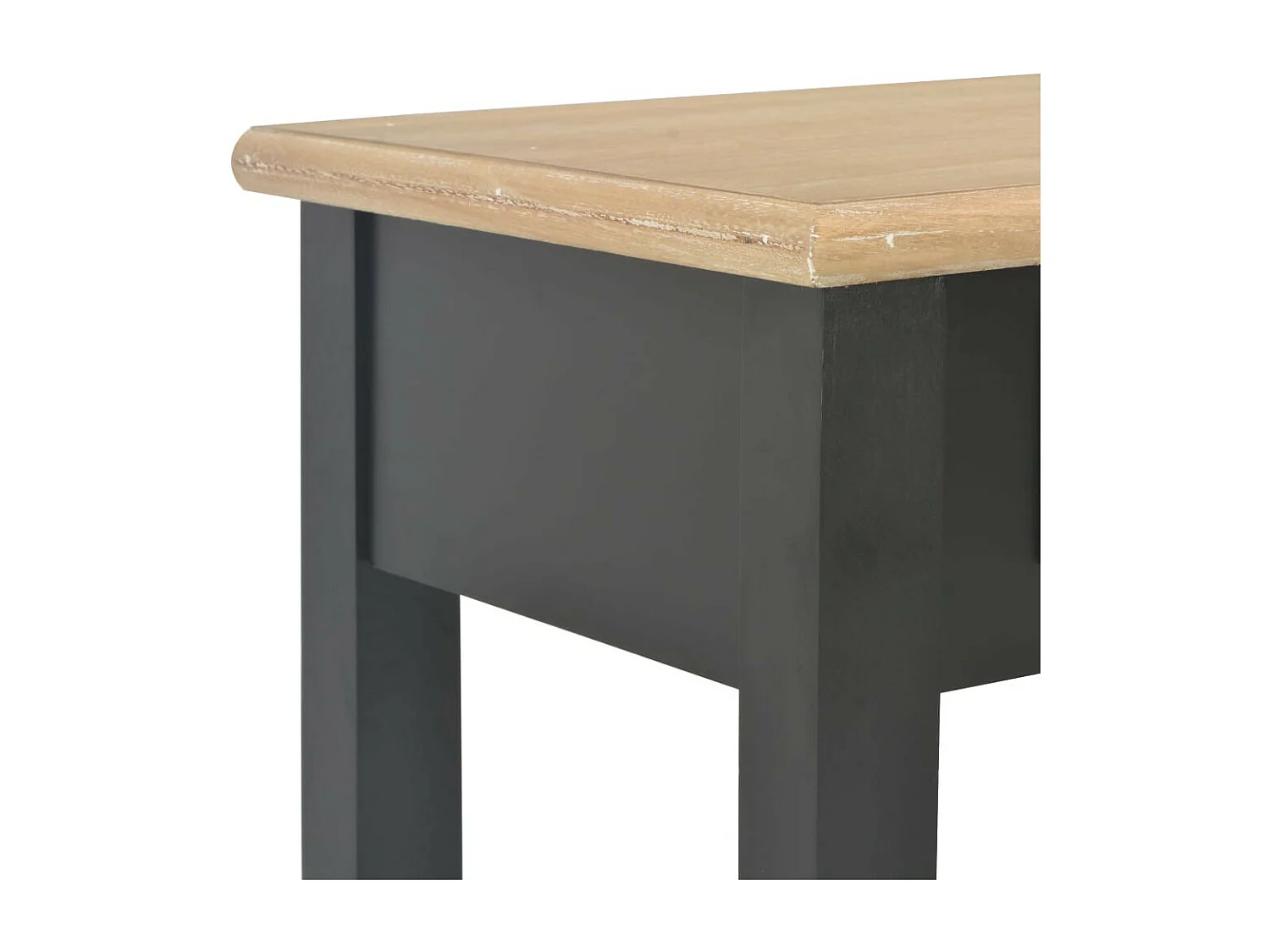 Table console Noir 110x35x80 Bois