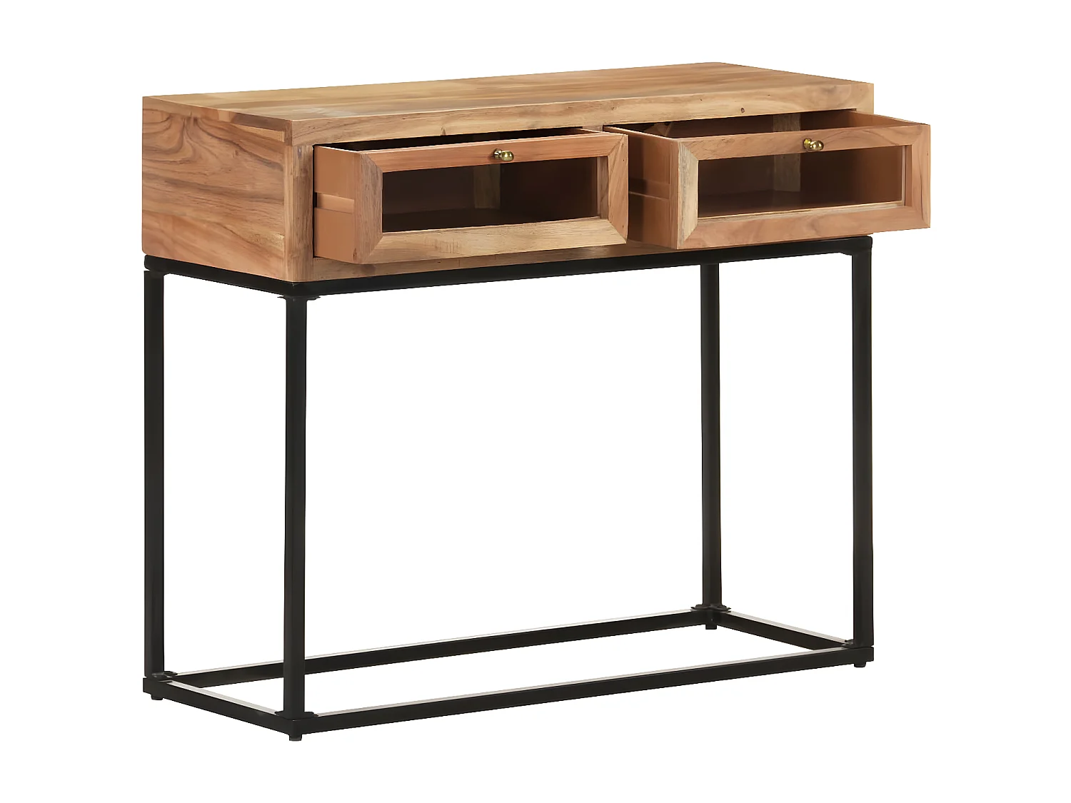 Table console 90x35x76 Bois d'acacia massif 3