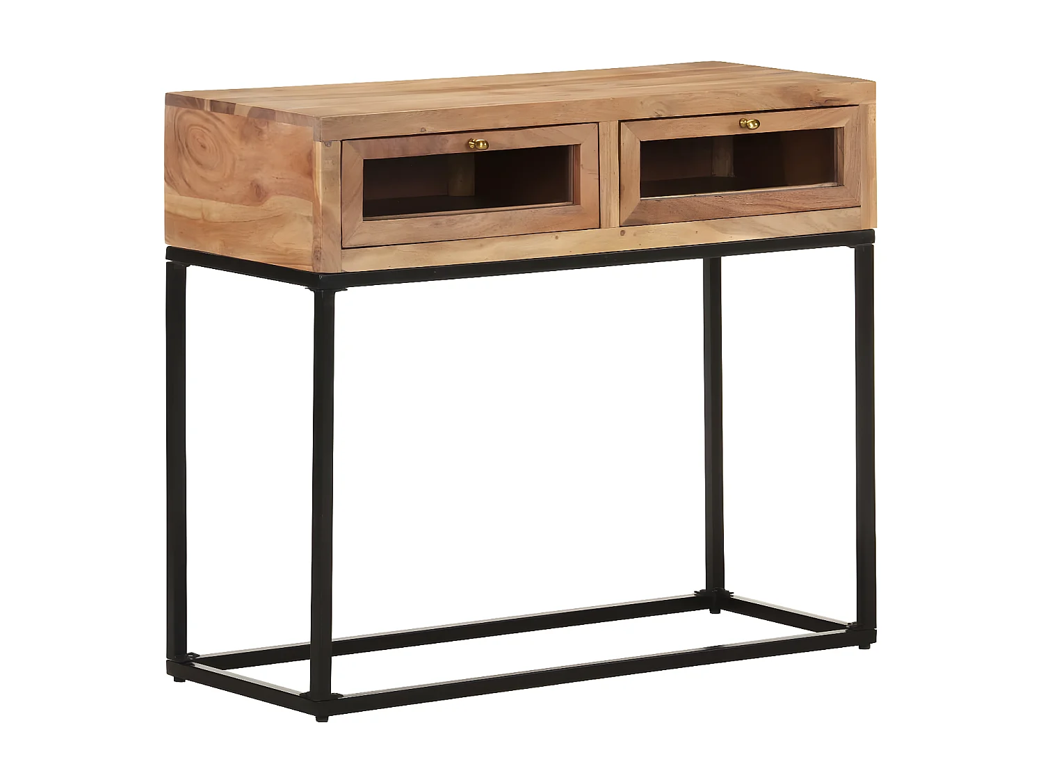 Table console 90x35x76 Bois d'acacia massif 3