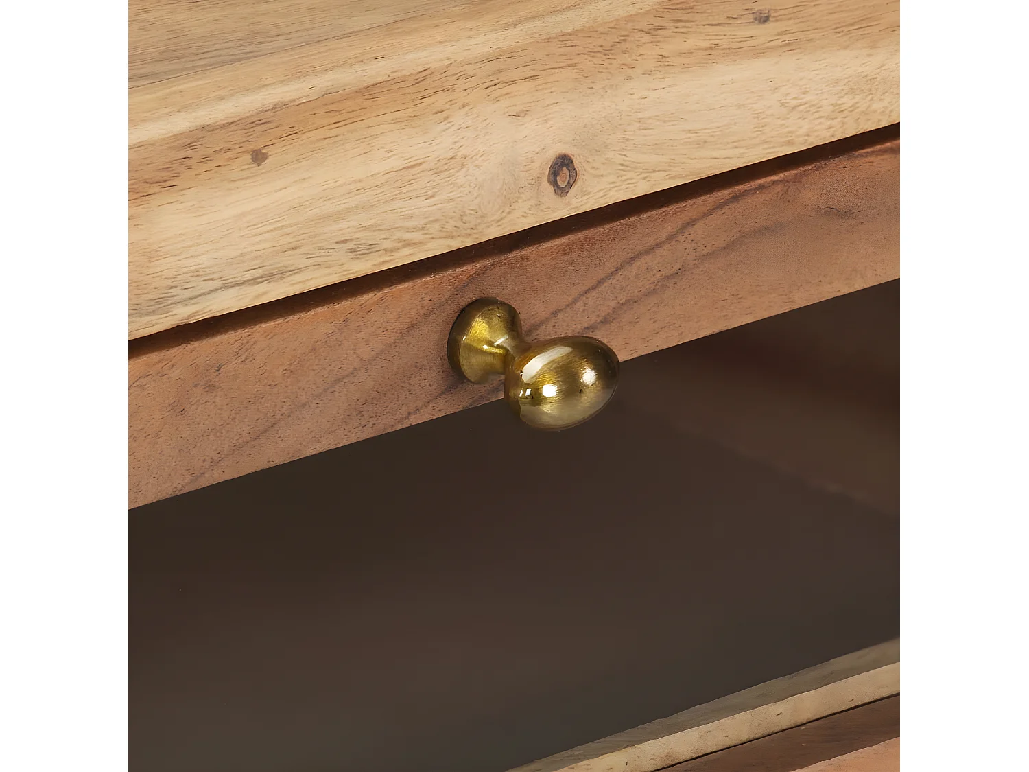 Table console 90x35x76 Bois d'acacia massif 3