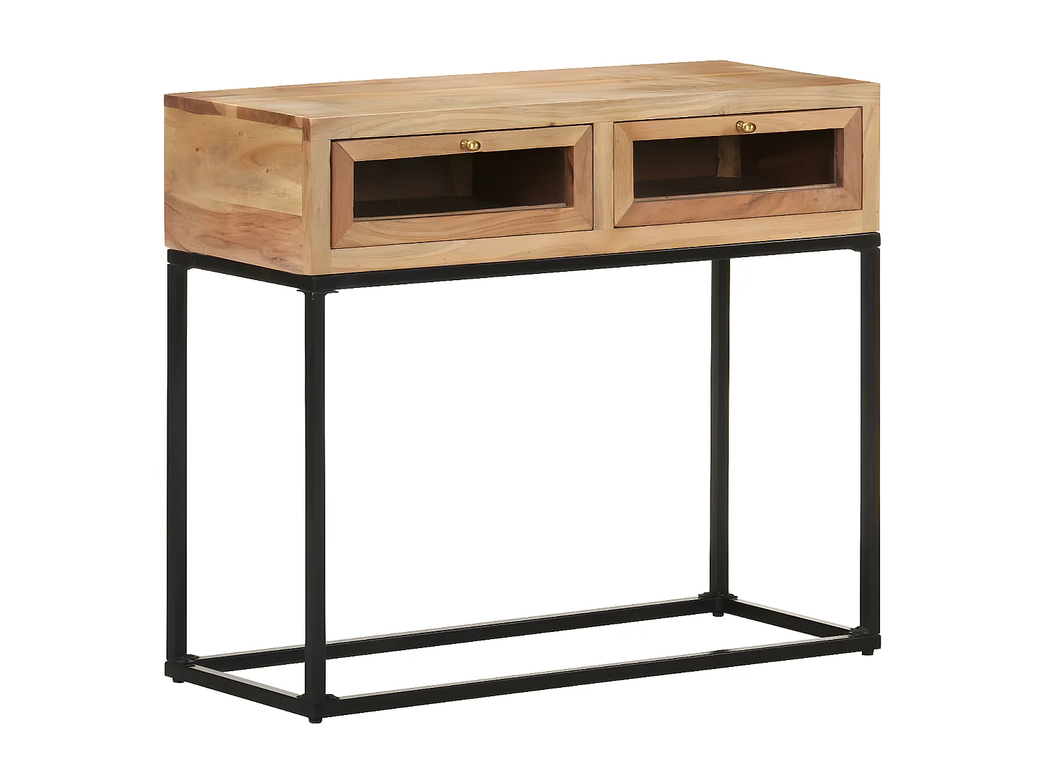 Table console 90x35x76 Bois d'acacia massif 3