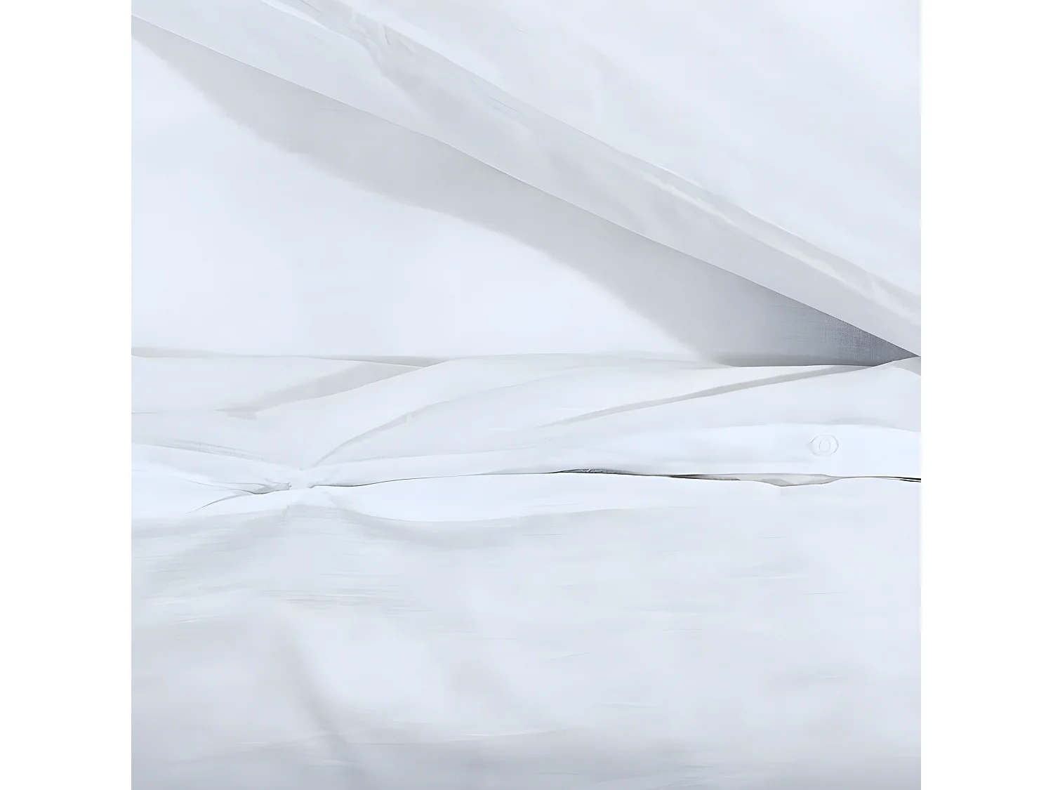 Ensemble de housse de couette Blanc 225x220 Coton