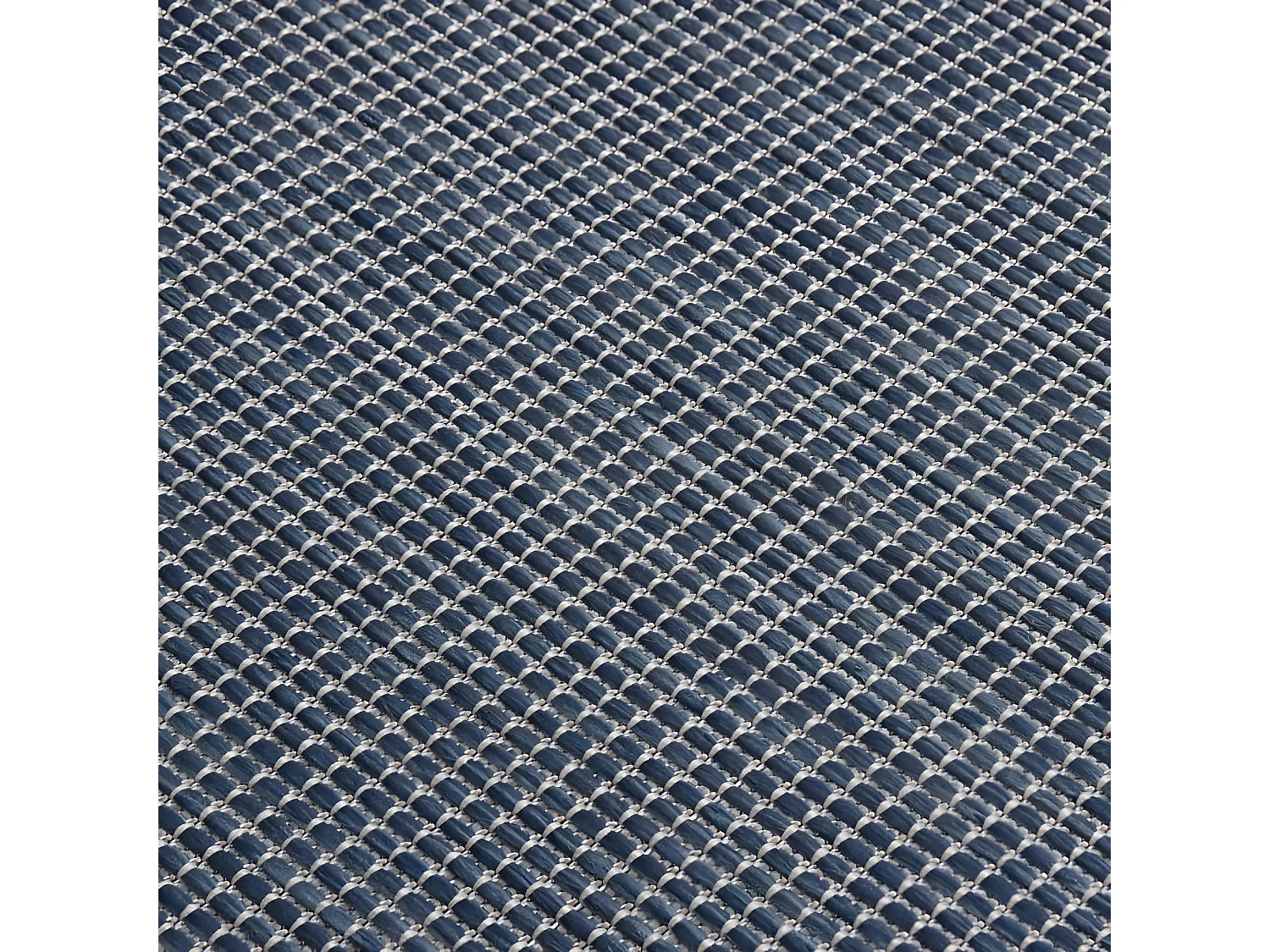 Tapis à tissage plat d'extérieur 80x250 Bleu