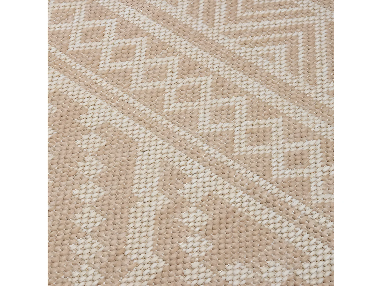 Tapis à tissage plat d'extérieur 160x230 Rayures brunes