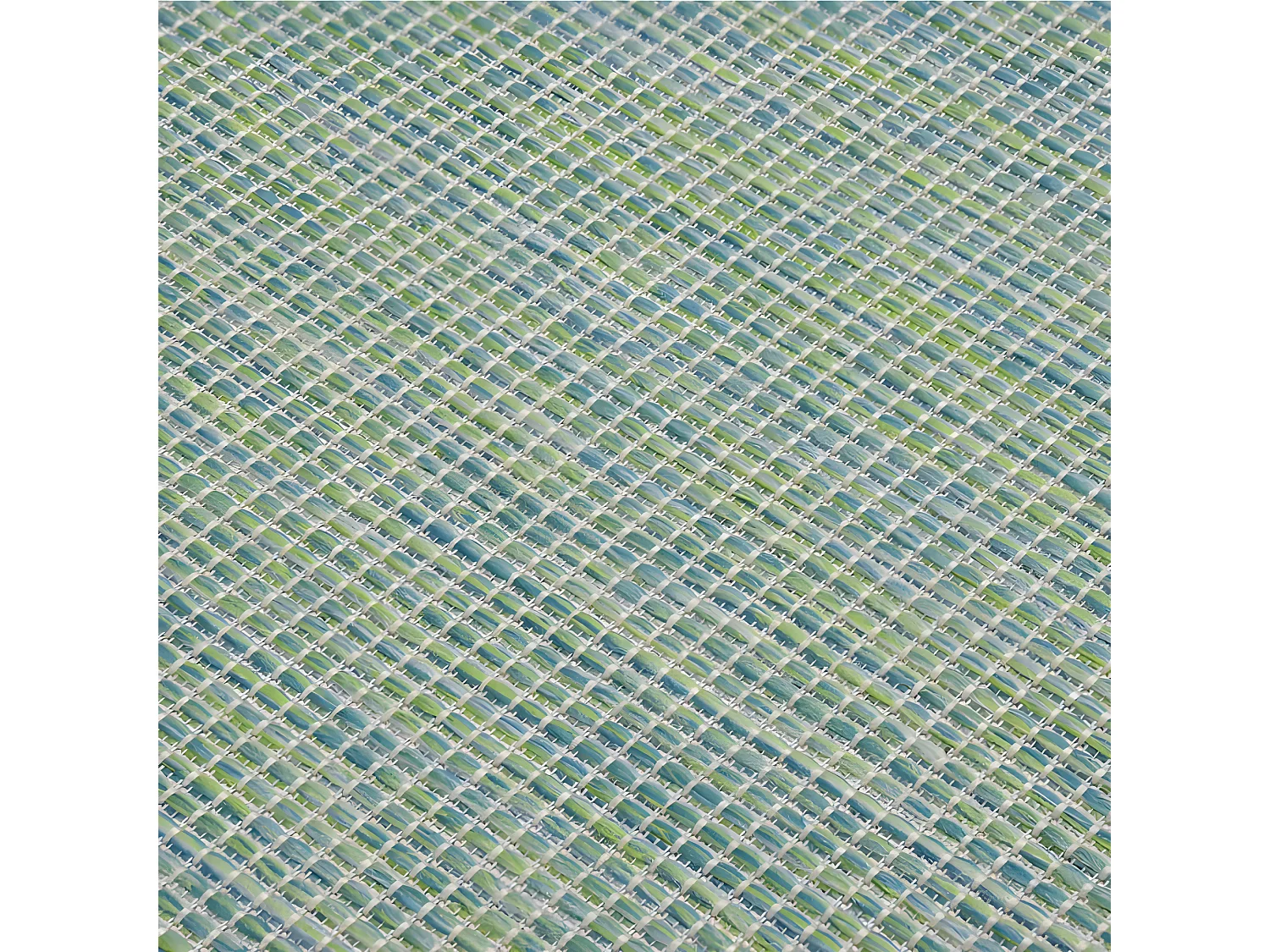 Tapis à tissage plat d'extérieur 80x250 Turquoise