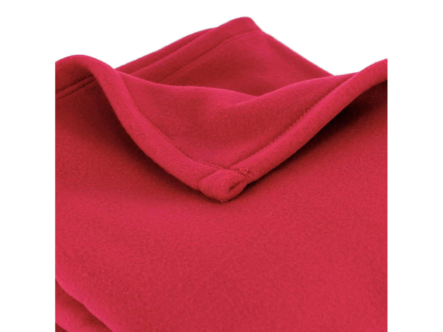 Couverture polaire 240x300 cm 100% Polyester 350 g/m2 TEDDY Rouge Framboise