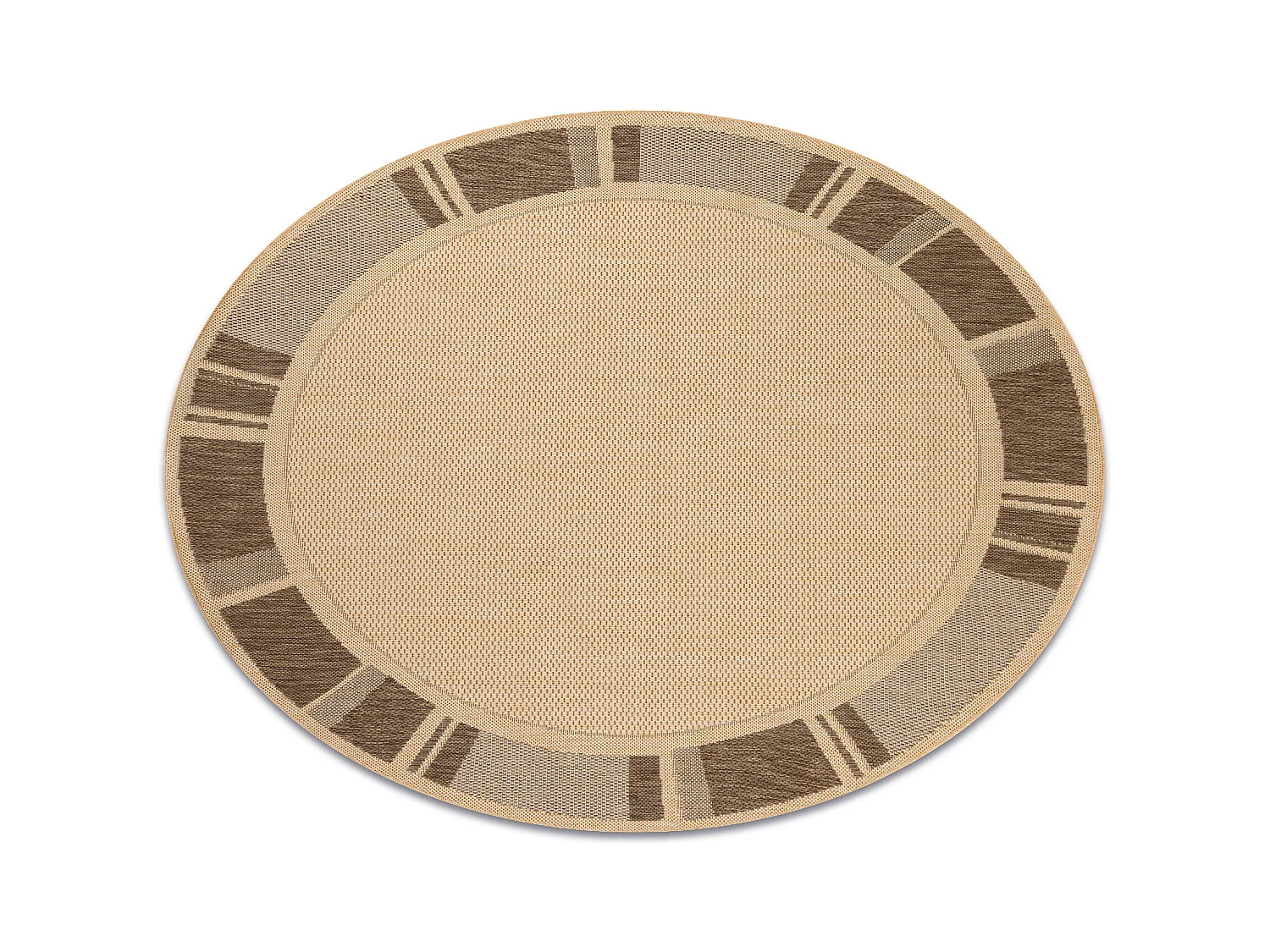 TEPPICH SIZAL KREIS FLOORLUX 20195 mais / coffe cercle 200 cm