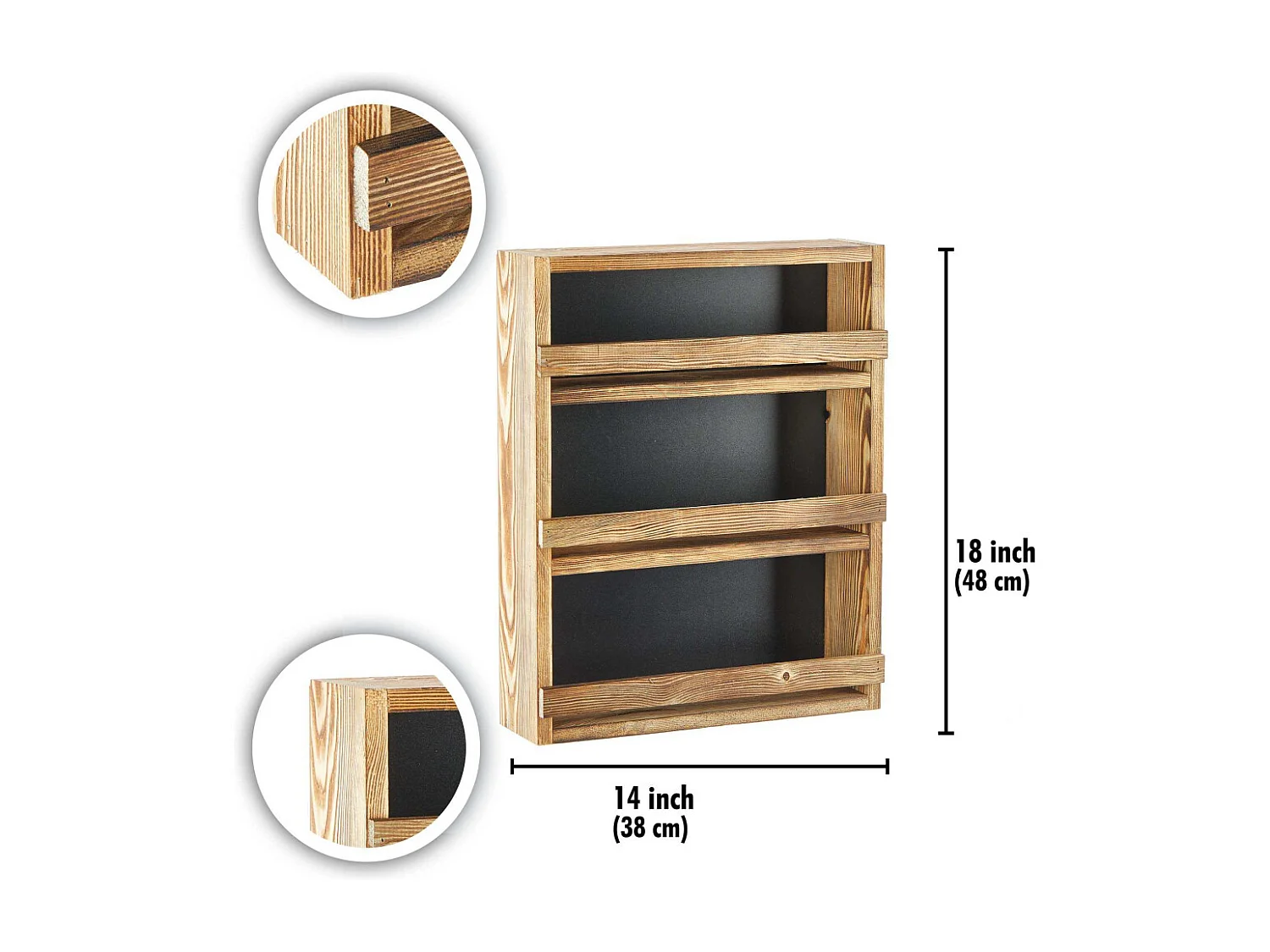 Etagère murale en bois