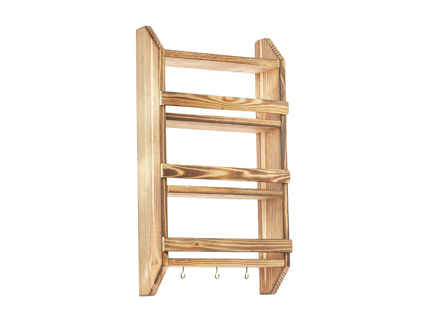 Etagère murale avec 3 crochets