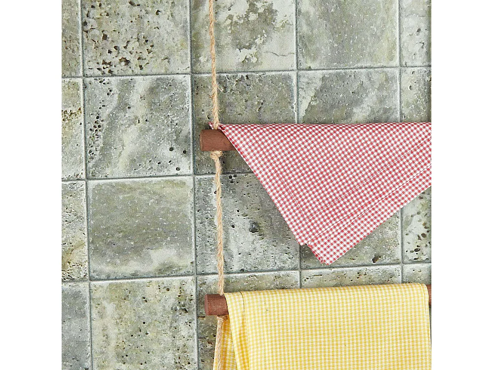 Porte-serviettes en pin à suspendre