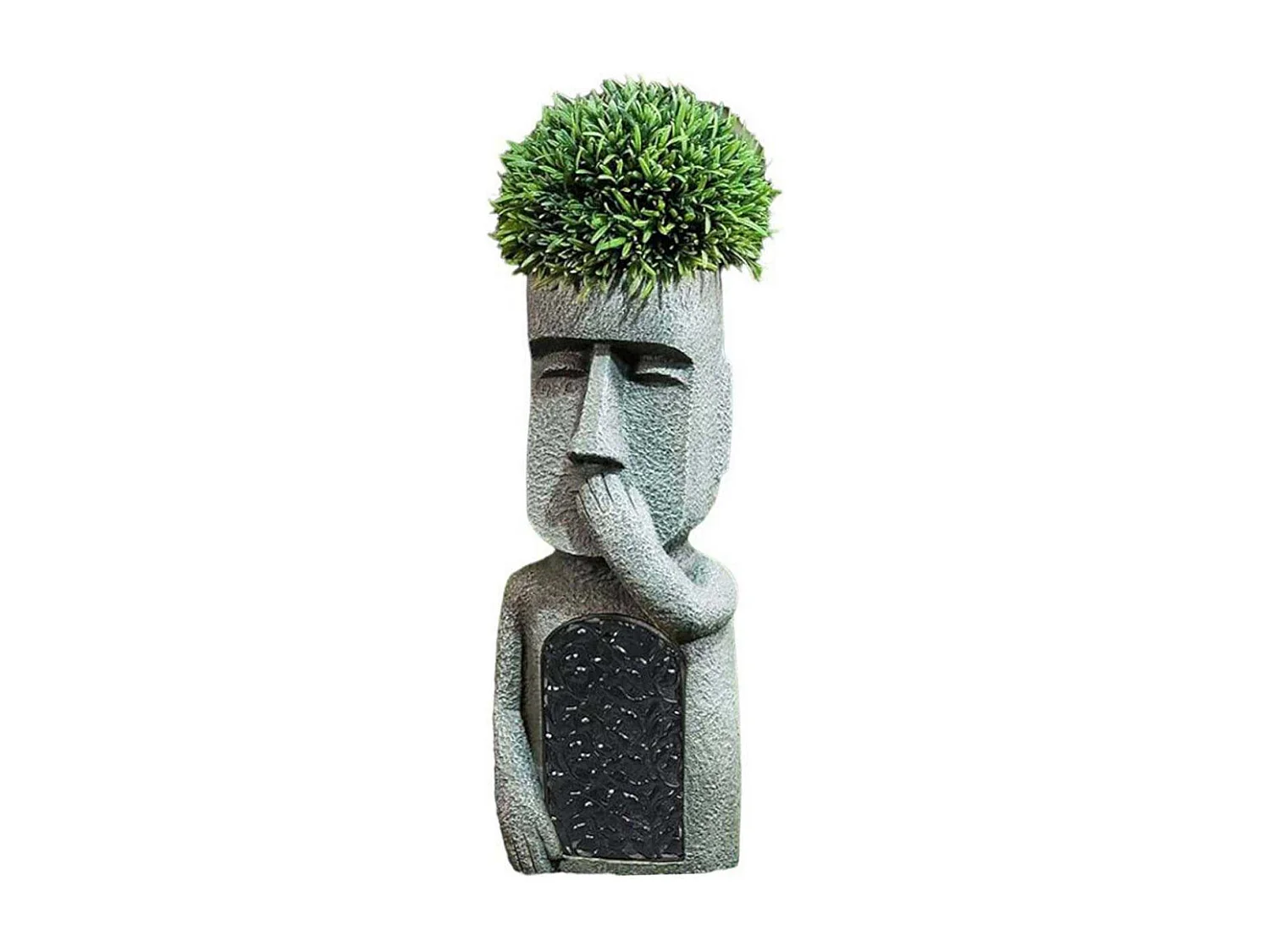 Jardinière Moai en polyrésine Ne parle pas