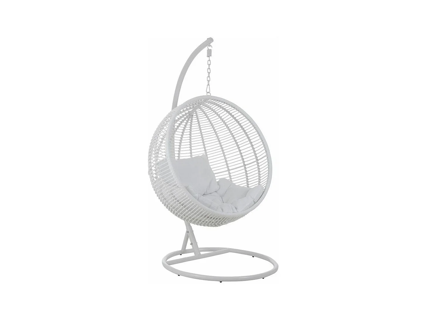 Fauteuil Suspendu Rond "Aciera" 193cm Blanc