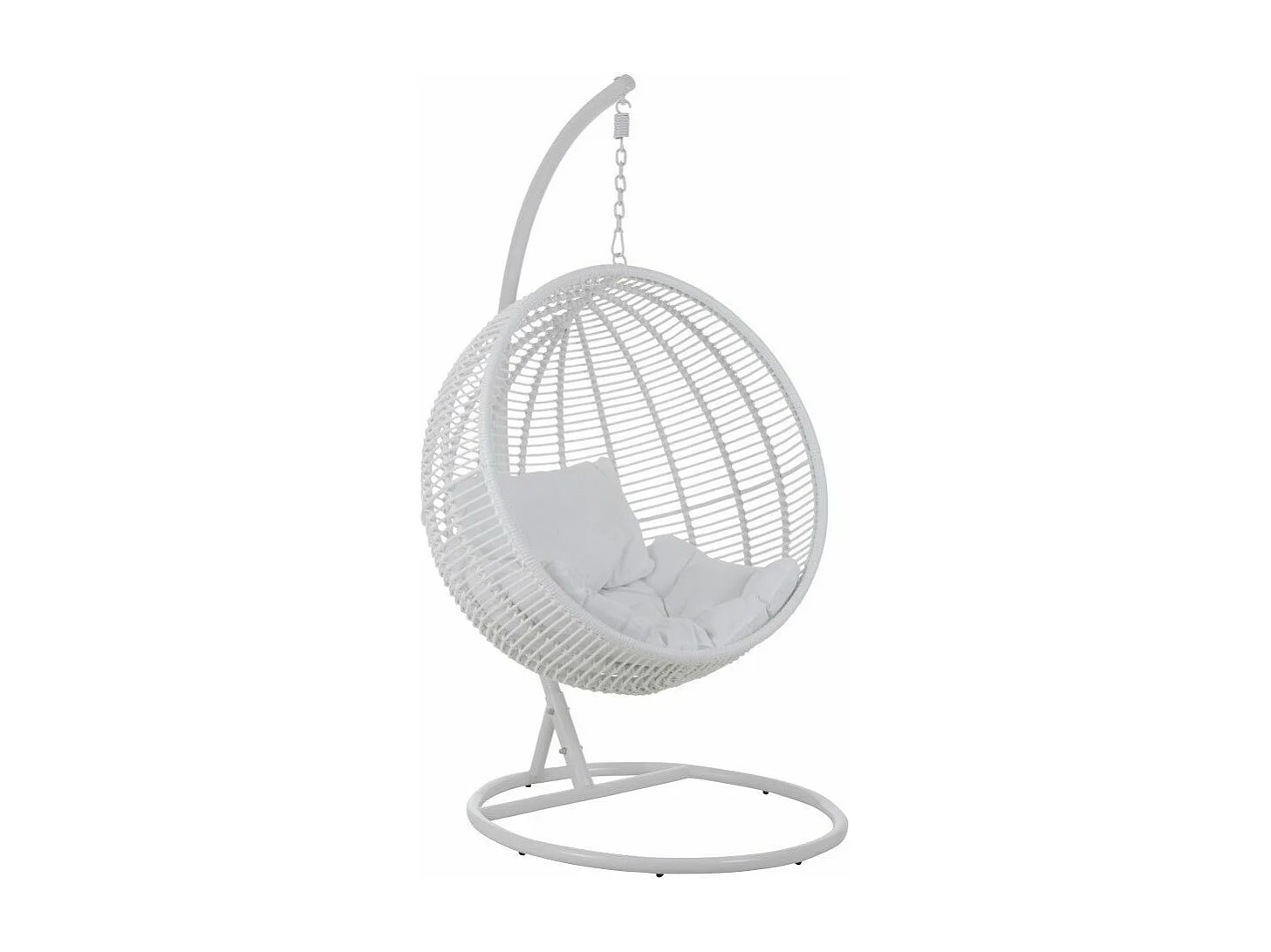 Fauteuil Suspendu Rond "Aciera" 193cm Blanc